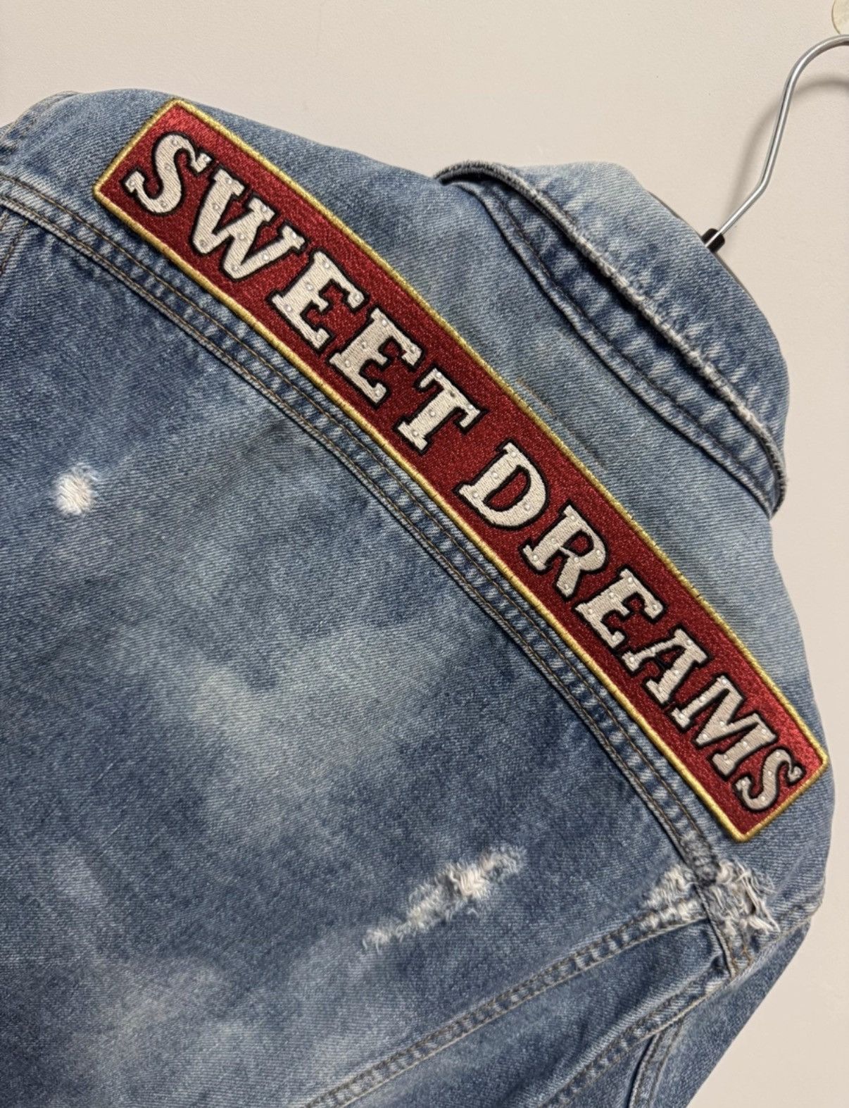 Saint Laurent Paris Saint Laurent 17SS Slogan Ink Splatter Denim Jacket Size US M / EU 48-50 / 2 - 5 Thumbnail