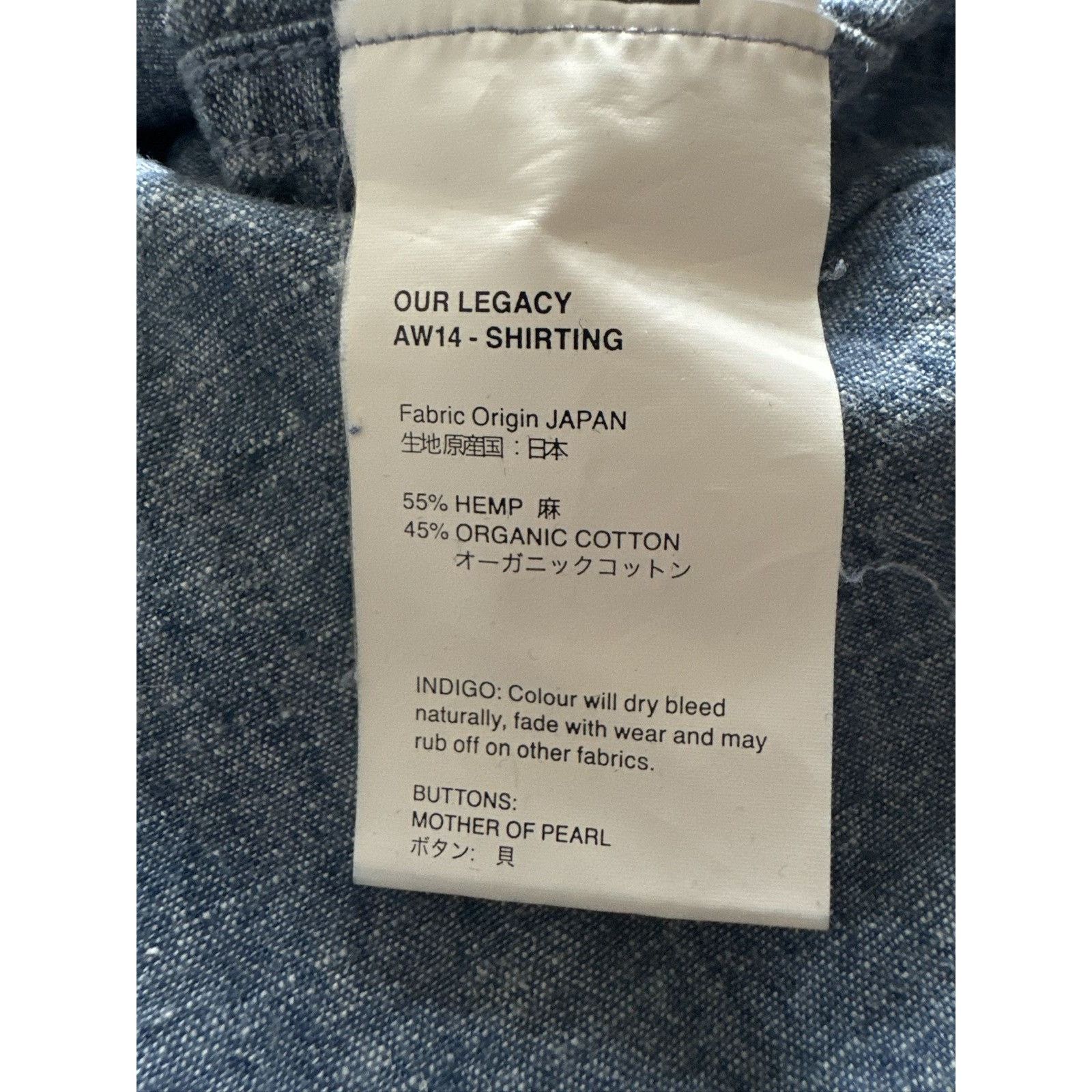 Our Legacy Our Legacy Hamp Oxford shirt Size US S / EU 44-46 / 1 - 5 Thumbnail