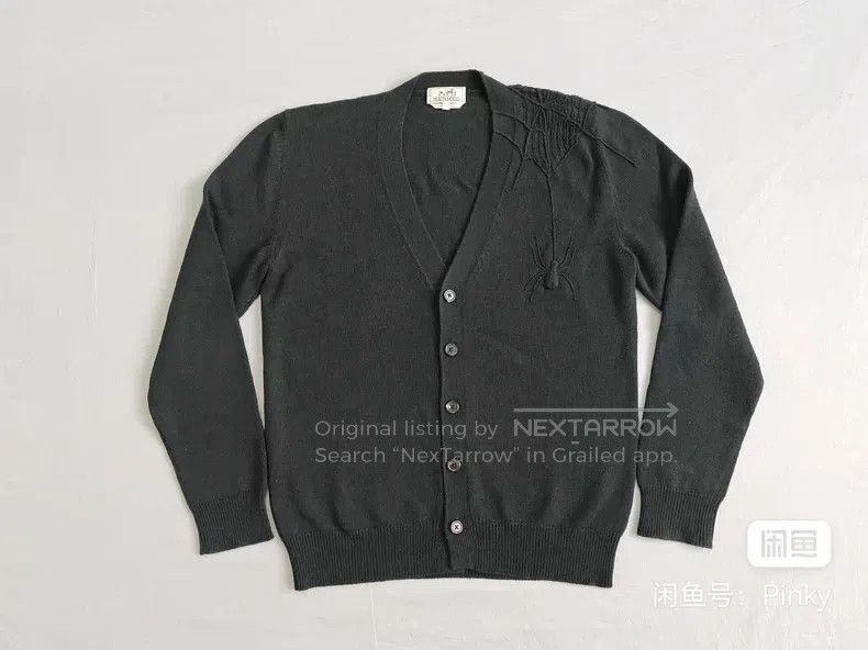 Hermes Hermes Men's cashmere knitted cardigan, dark green, 100% c Size US L / EU 52-54 / 3 - 1 Thumbnail