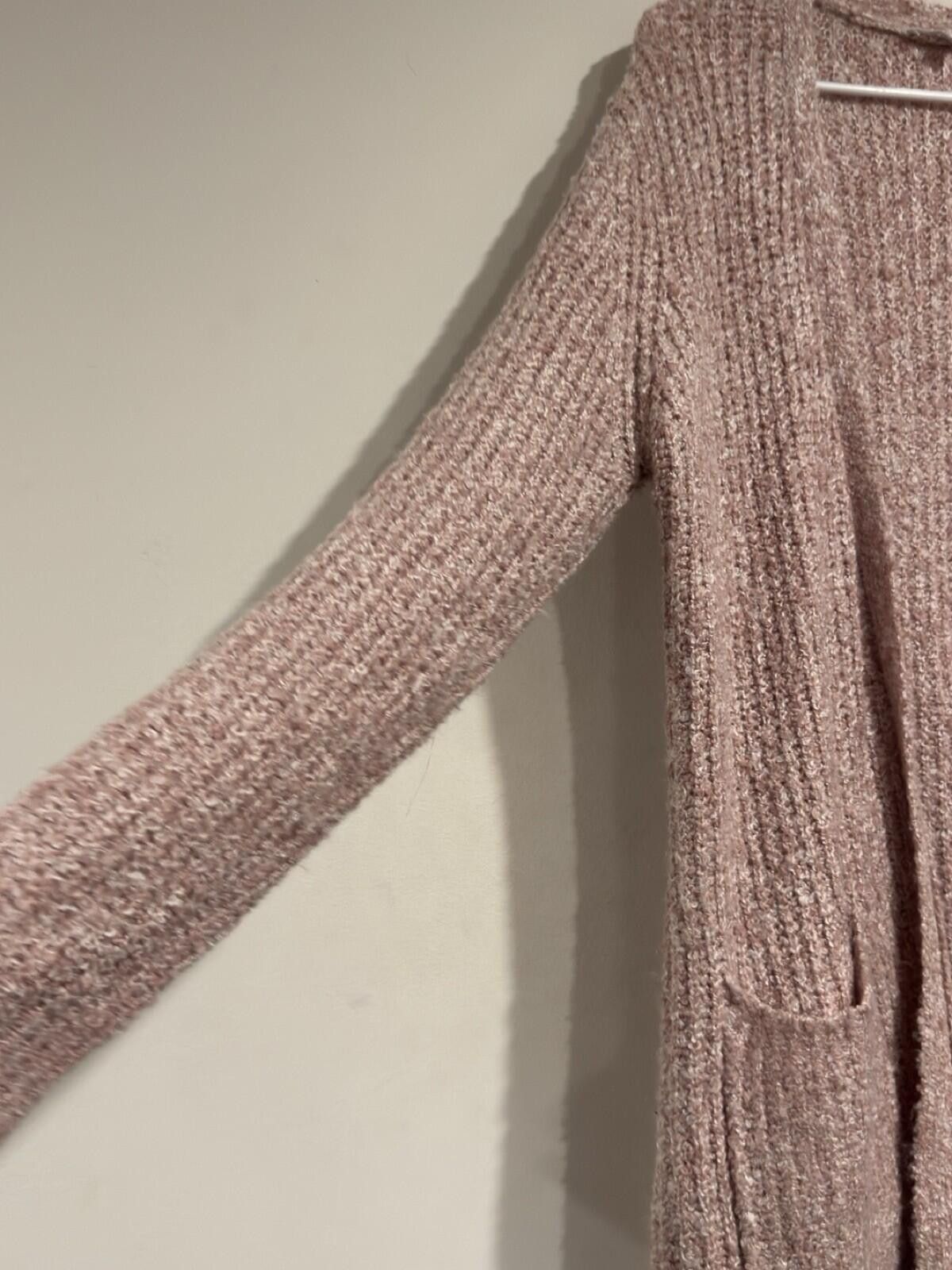 Other BB Dakota Soft Stretchy Slouchy Coffee Date Mauve Knitted Cardigan Size L Size L / US 10 / IT 46 - 7 Thumbnail