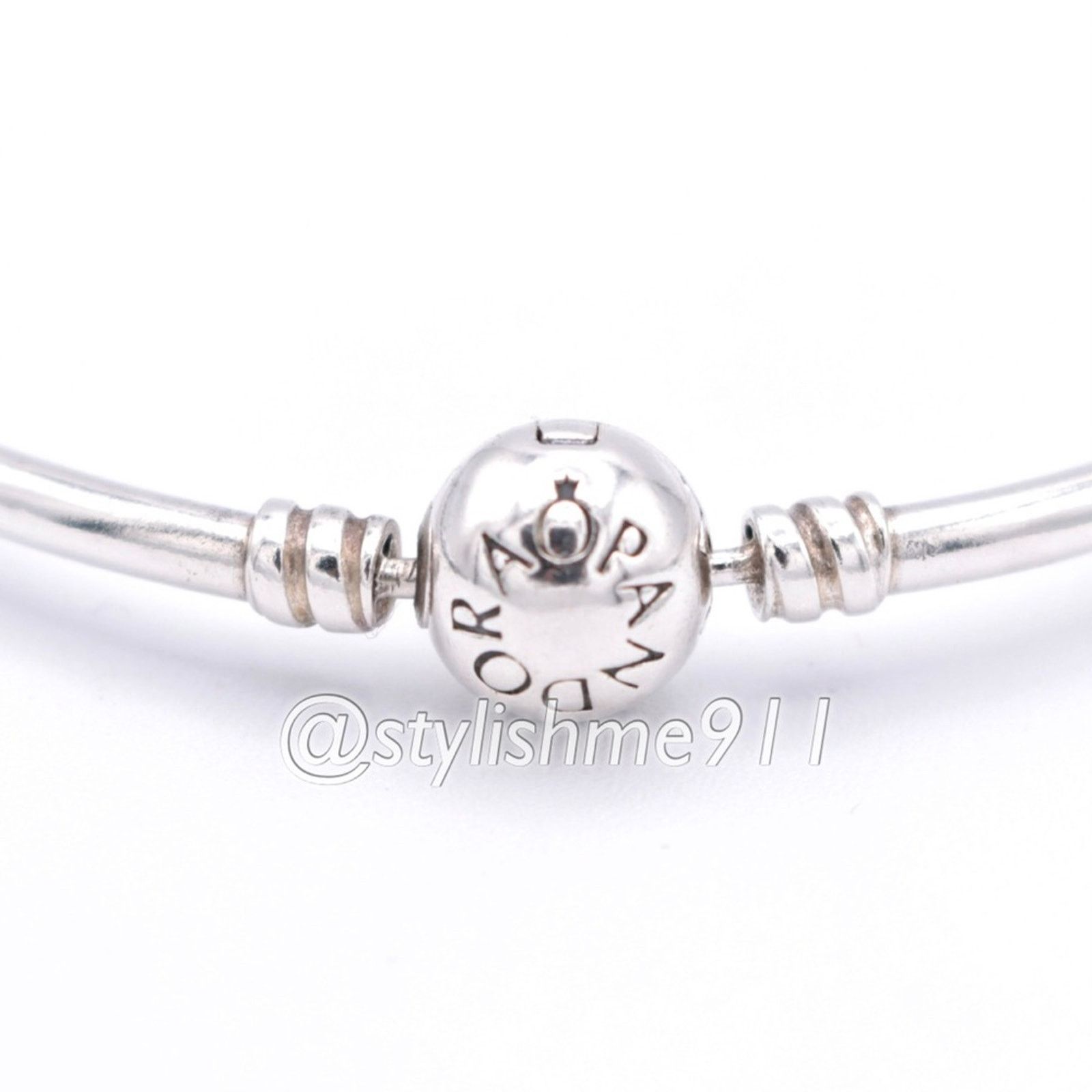 pandora Authentic PANDORA Bangle Bracelet with Pandora Clasp Size ONE SIZE - 6 Thumbnail