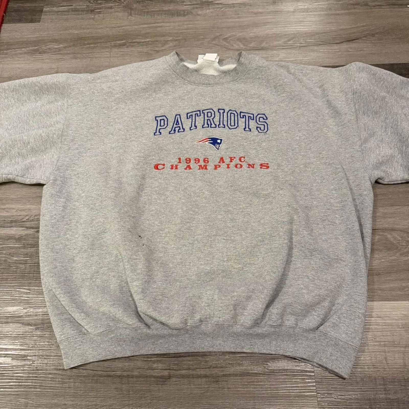Lee vintage New England patriots AFC Champions sweatshirt XL 96 Size US XL / EU 56 / 4 - 3 Thumbnail