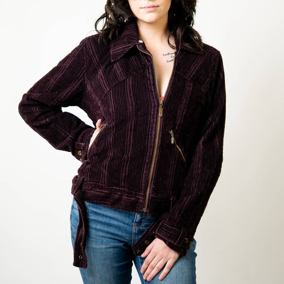 Columbia Columbia Corduroy Burgundy Ribbed Jacket - M Size M / US 6-8 / IT 42-44 - 1 Thumbnail