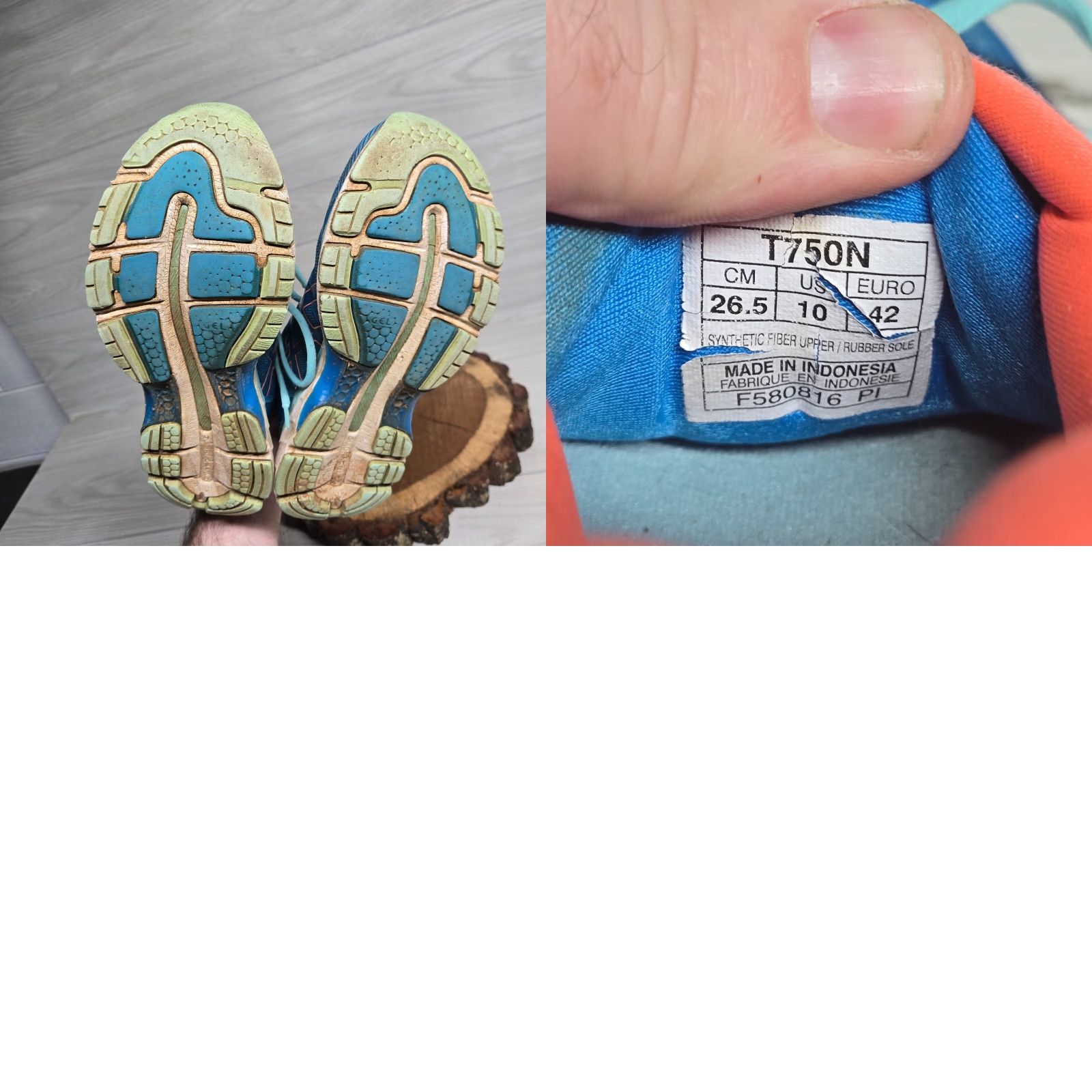 Asics ASICS Womens Gel Nimbus 19 Shoes Blue Running Shoes Lace Up Low Top Size 10 Womens Size L / US 10 / IT 46 - 8 Thumbnail