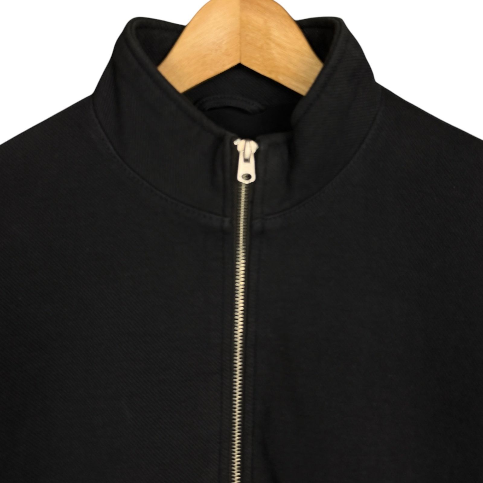 Zara Zara Man Stand Collar Black Full Zip Lightweight Jacket Size US L / EU 52-54 / 3 - 4 Thumbnail
