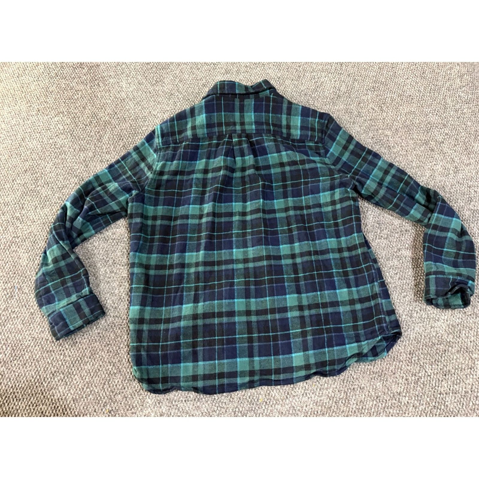 Eddie Bauer Eddie Bauer Flannel Shirt Mens M Blue Green Plaid Button-Up Outdoor Size US M / EU 48-50 / 2 - 6 Thumbnail