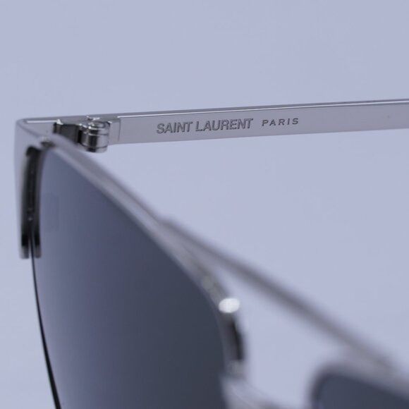 Saint Laurent Paris Saint Laurent SL280 003 Sunglasses Silver Aviator Frame Size ONE SIZE - 9 Thumbnail