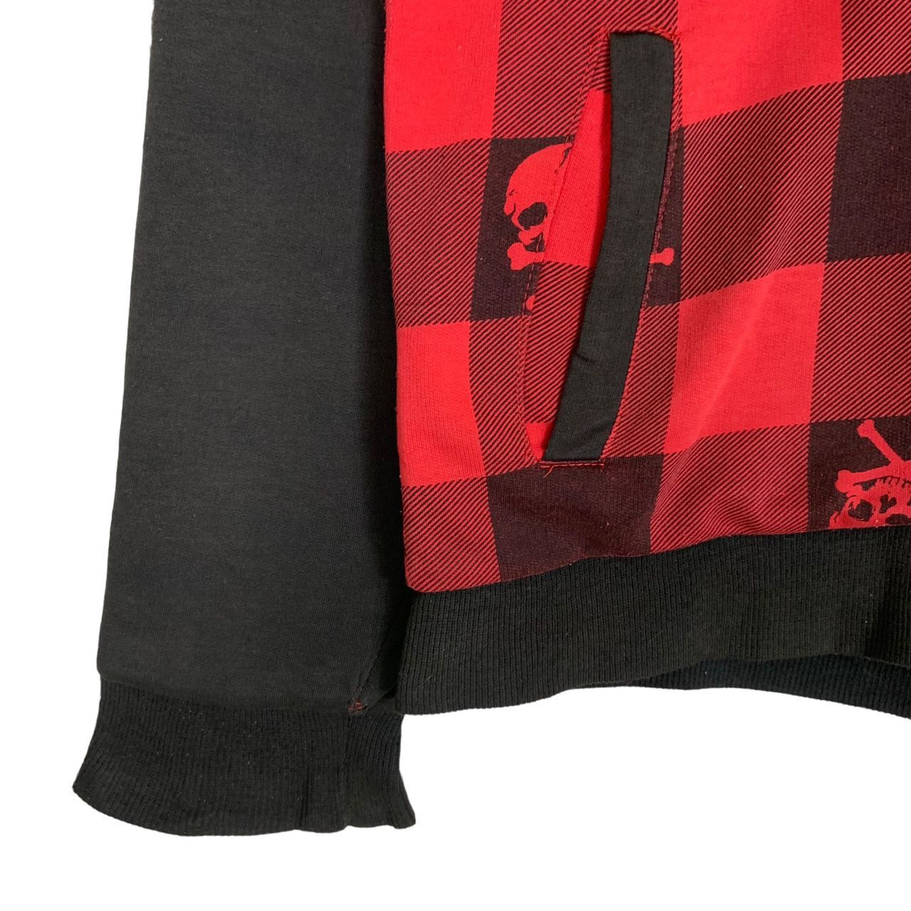 If Six Was Nine × Japanese Brand Japanese Brand Flag Stone Checkerboard Skull Zipper Hoodie Size S / US 4 / IT 40 - 4 Thumbnail