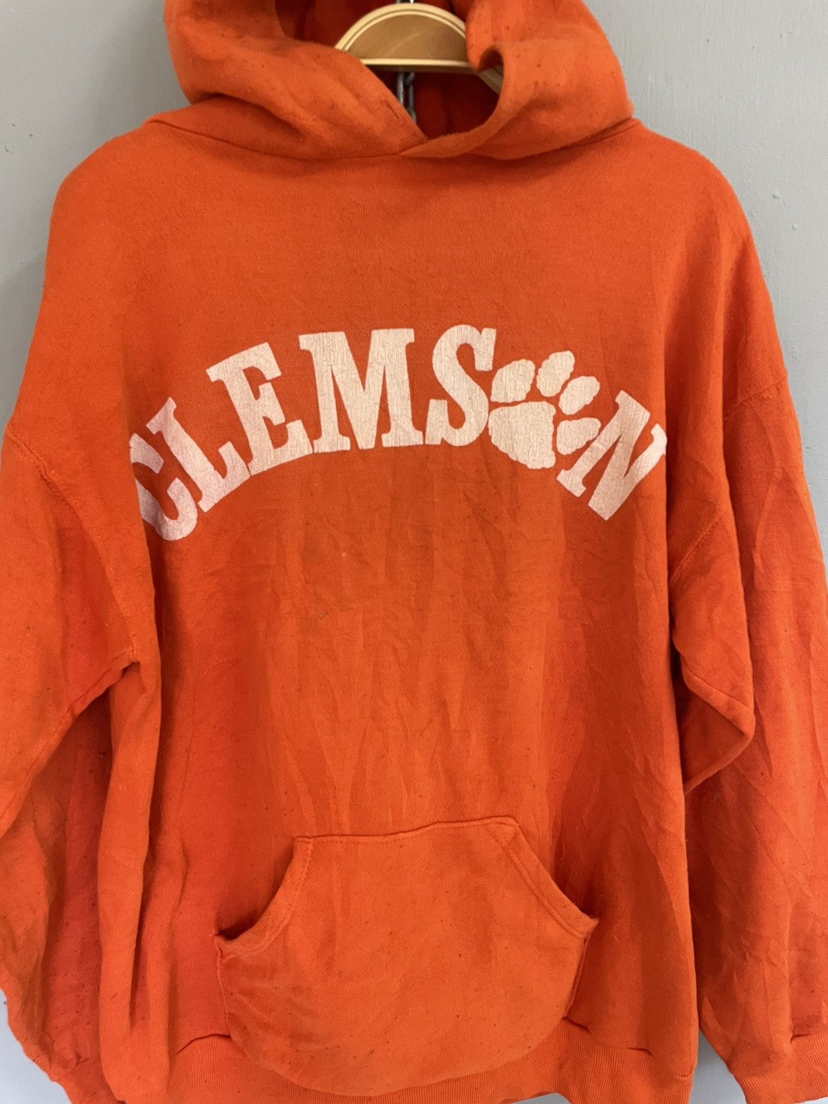 Vintage Vintage 70s Clemson hoodie Size US XL / EU 56 / 4 - 3 Thumbnail