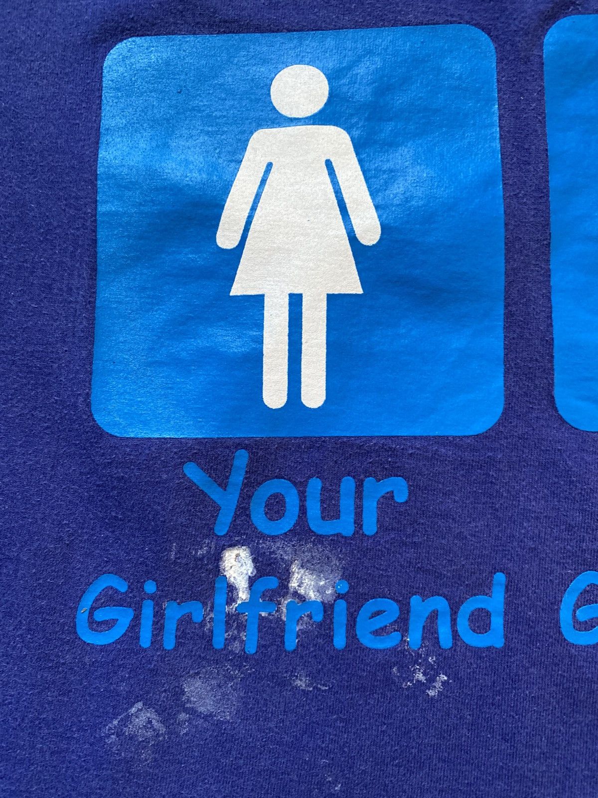 Vintage Vintage Y2K Humor Your Girlfriend My Girlfriend Tees T Shirt Size US L / EU 52-54 / 3 - 5 Thumbnail