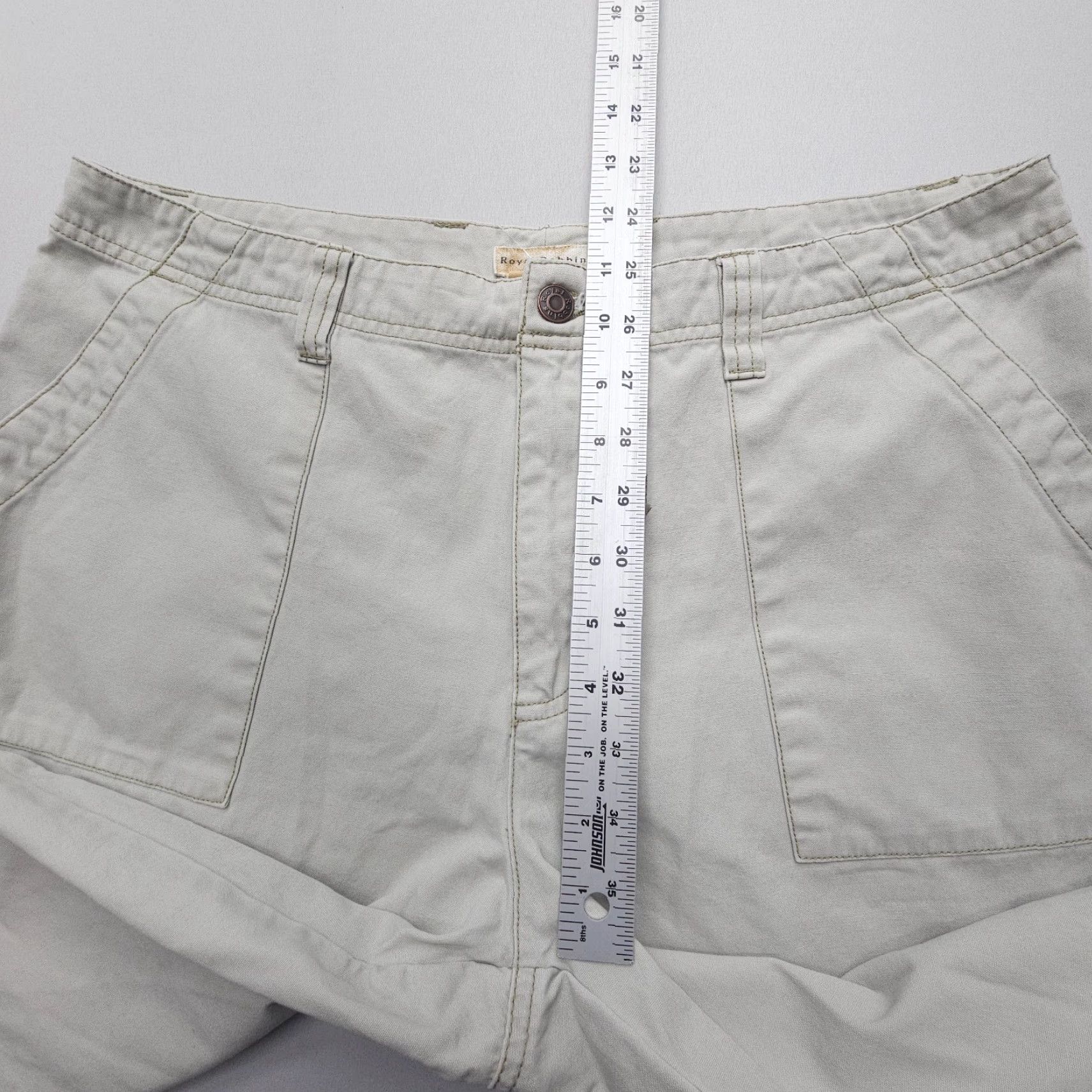 Royal Robbins Royal Robbins Y2K Crop Pants Womens 14 Canvas Baggy Straight Hiking Gorpcore Green Size 36" / US 14 / IT 50 - 5 Thumbnail