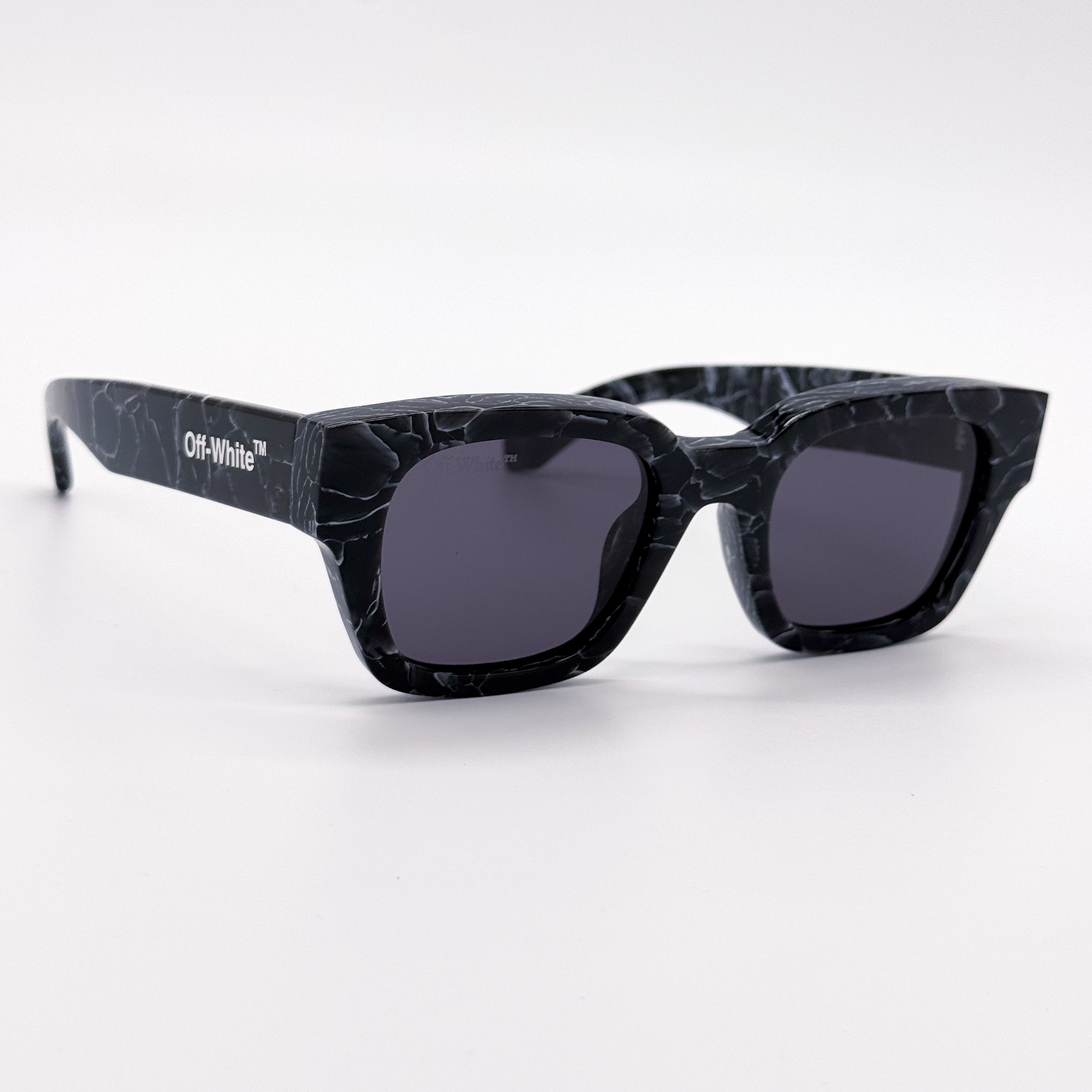 Off-White NEW OFF-WHITE ZURICH 107 BLACK MARBLE UNISEX SUNGLASSES Size ONE SIZE - 4 Thumbnail