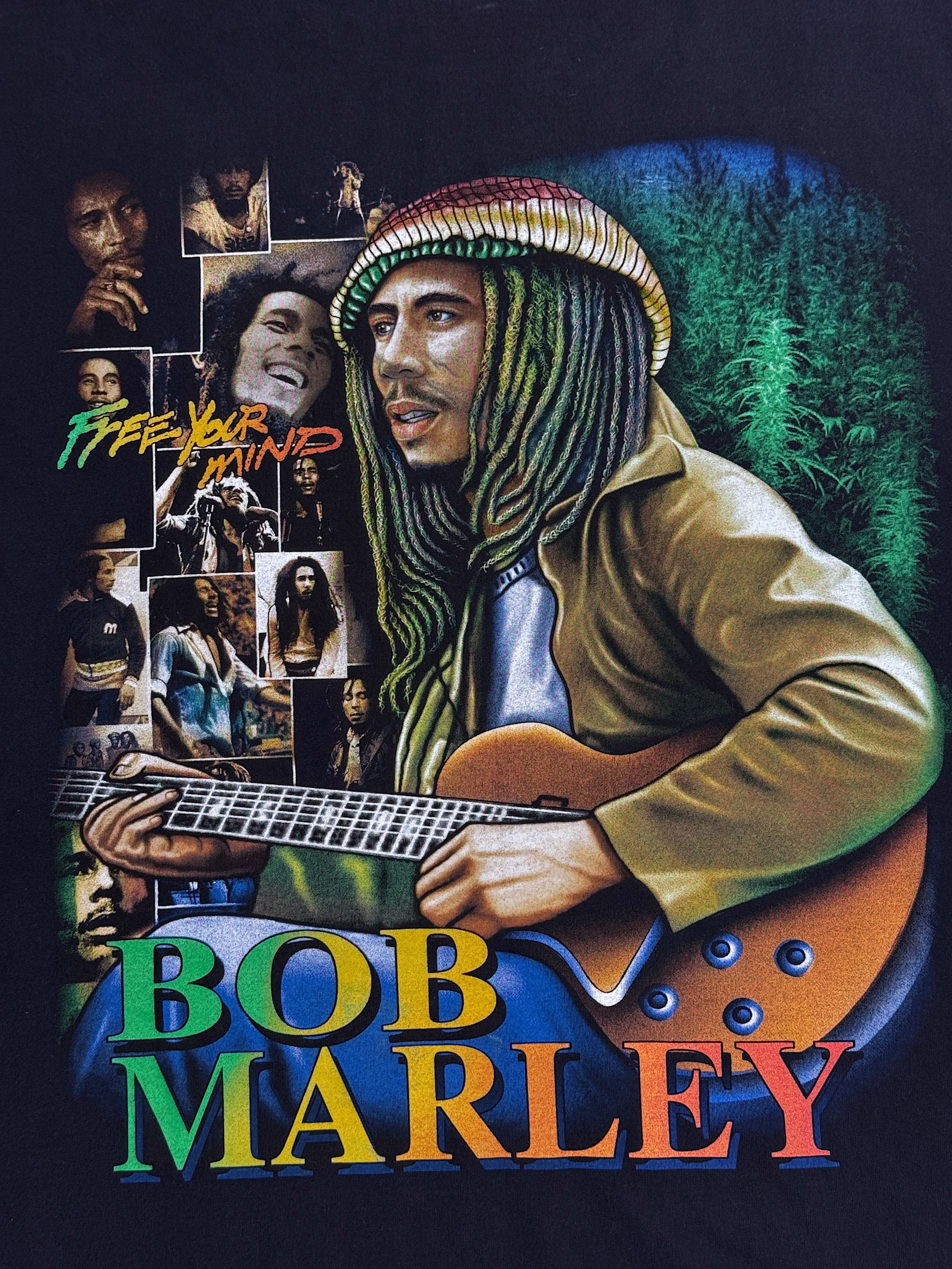 Vintage Bob Marley T-Shirt Free Your Mind Size US L / EU 52-54 / 3 - 7 Thumbnail