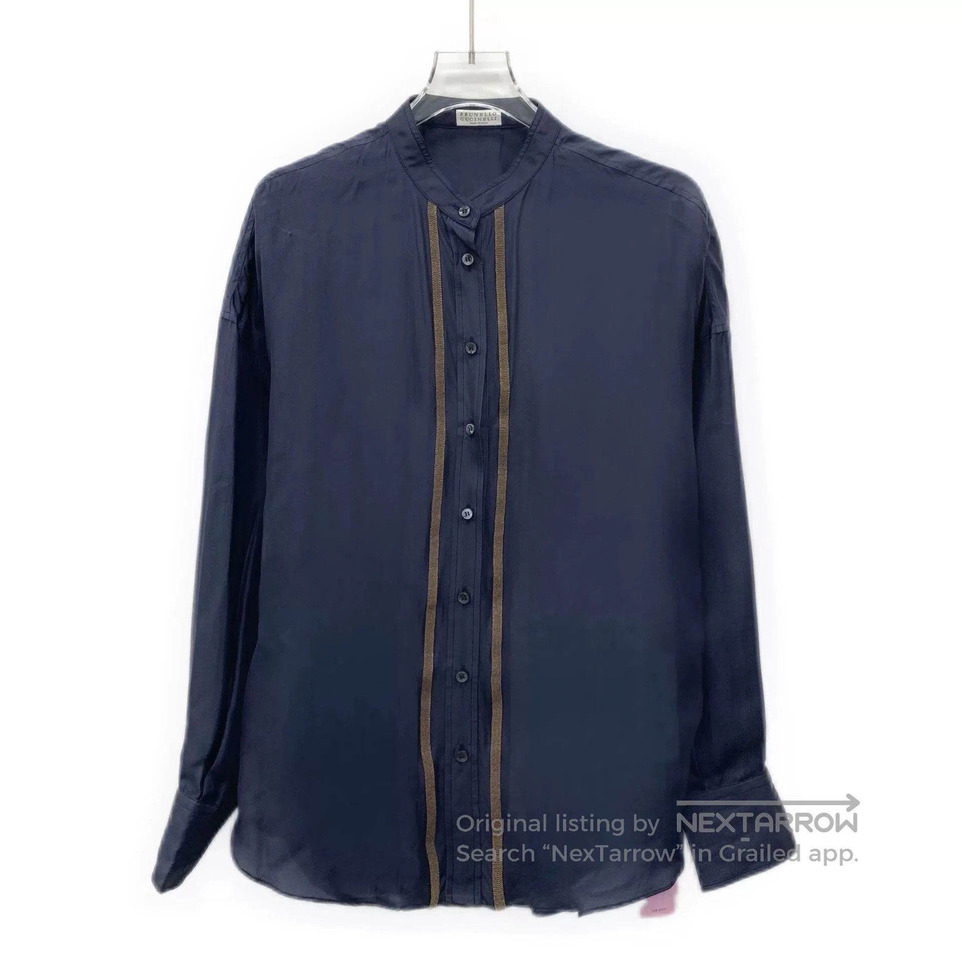 Brunello Cucinelli Brunello Cucinelli Silk Long-Sleeve Shirt. Size US M / EU 48-50 / 2 - 1 Thumbnail