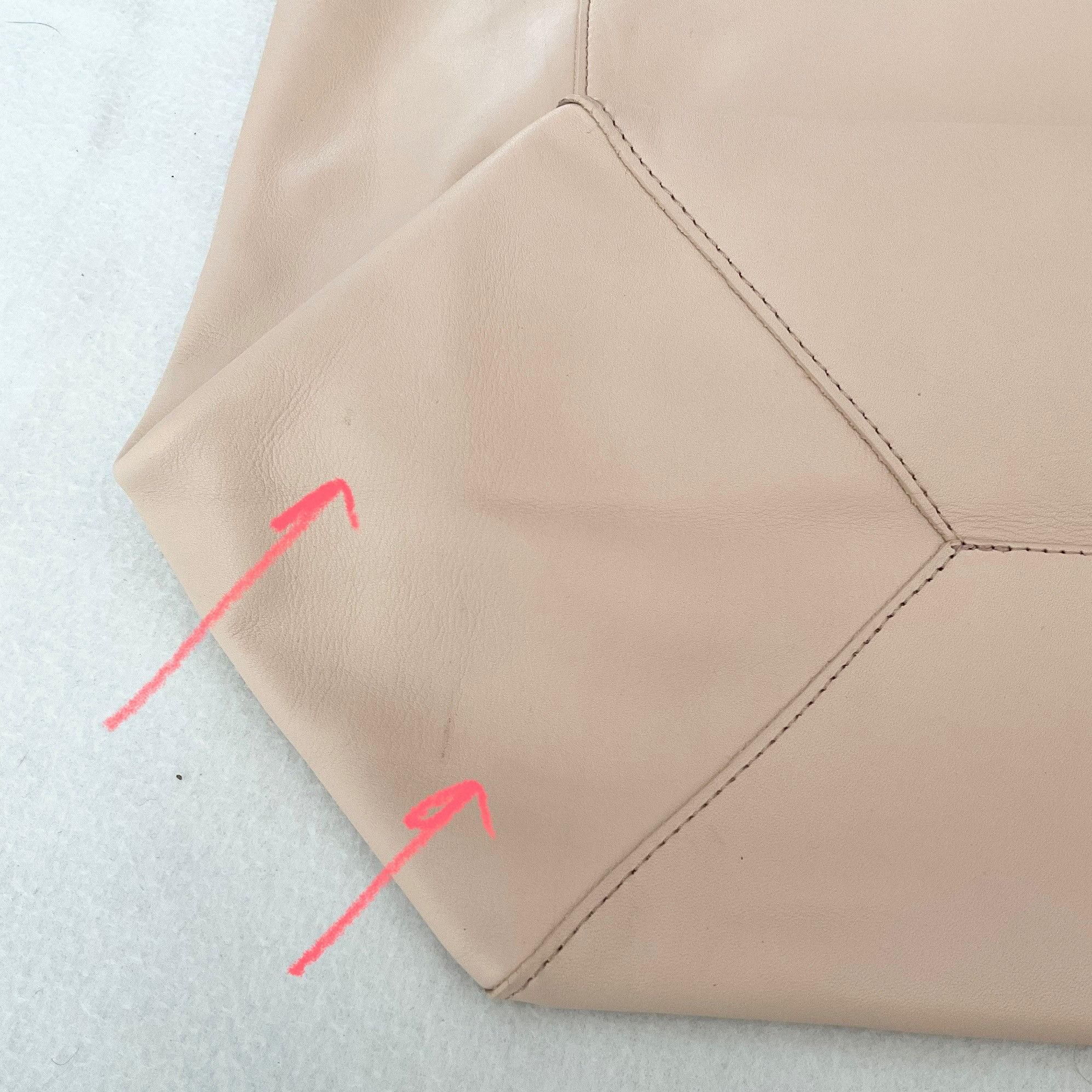 Sezane Sezane blush pink leather gaby tote large Size ONE SIZE - 5 Thumbnail