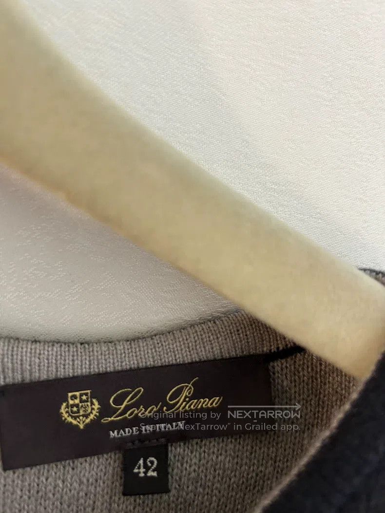 Loro Piana LORO PIANA Elegant deep gray double-sided cashmere knitted Size S / US 4 / IT 40 - 4 Thumbnail