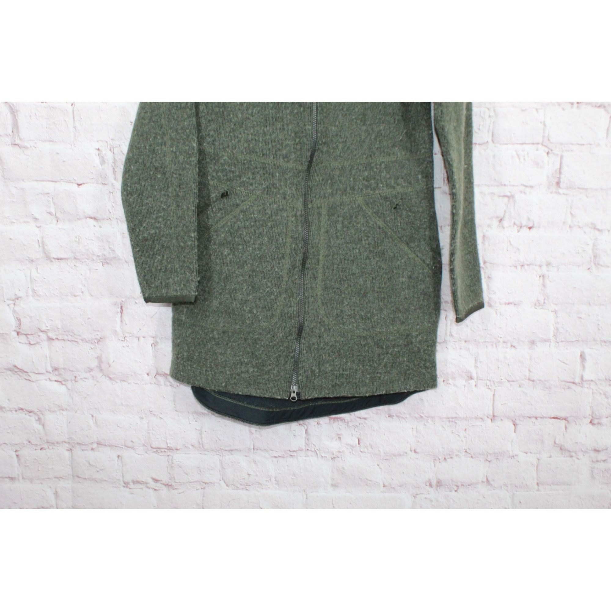 L.L. Bean LL Bean WoolTek Coat Hooded Deep Forest Heather Size S / US 4 / IT 40 - 3 Thumbnail