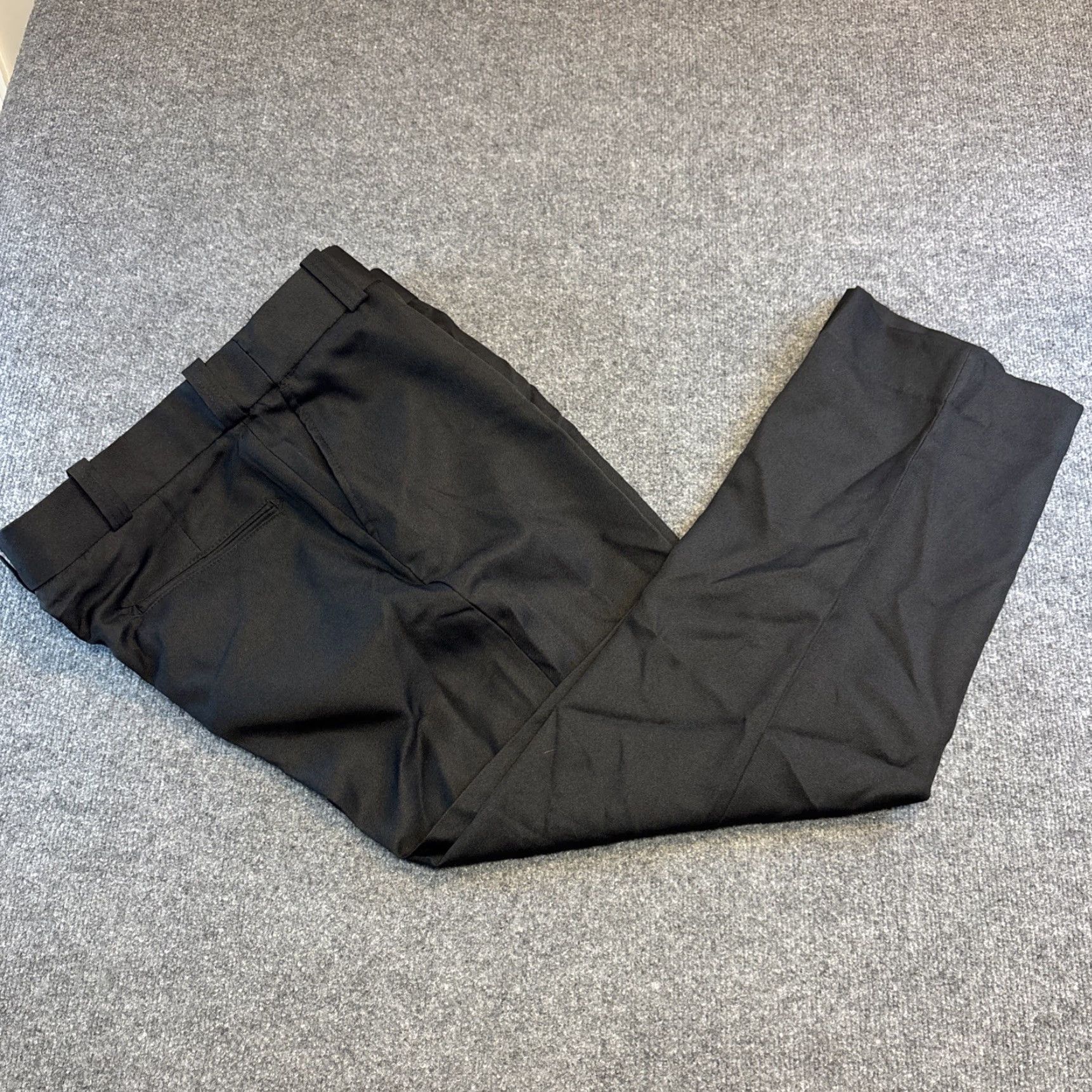 Vintage Tact Squad Uniform Pants At Ease Waistband Women 16 Black Trouser NWT Women Pants Black 16 Security"} Size 38" / US 16 / IT 52 - 2 Thumbnail
