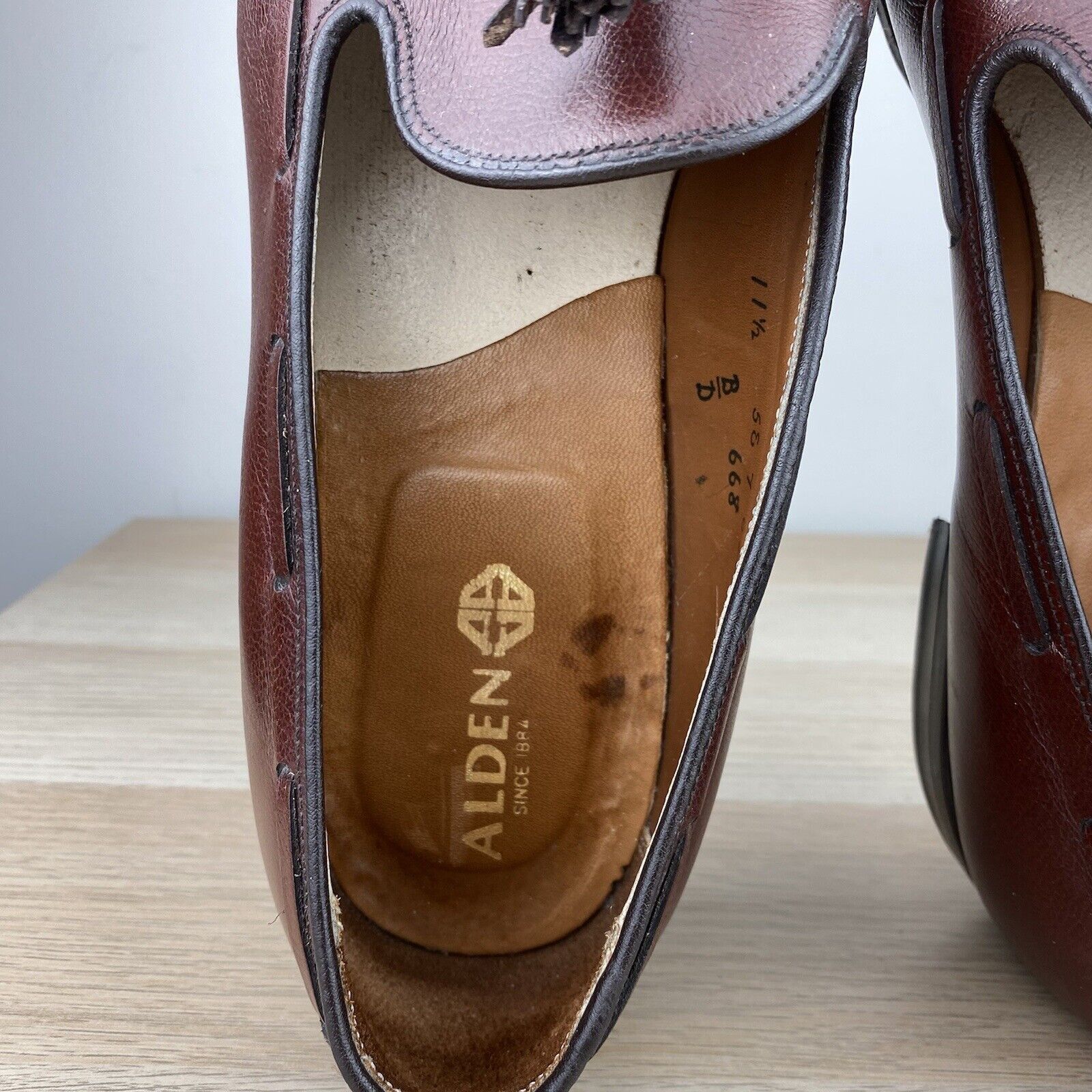 Alden Vintage Alden 668 Eljoy Tassel Slip On Loafer Leather 11.5 Size US 11.5 / EU 44-45 - 12 Thumbnail