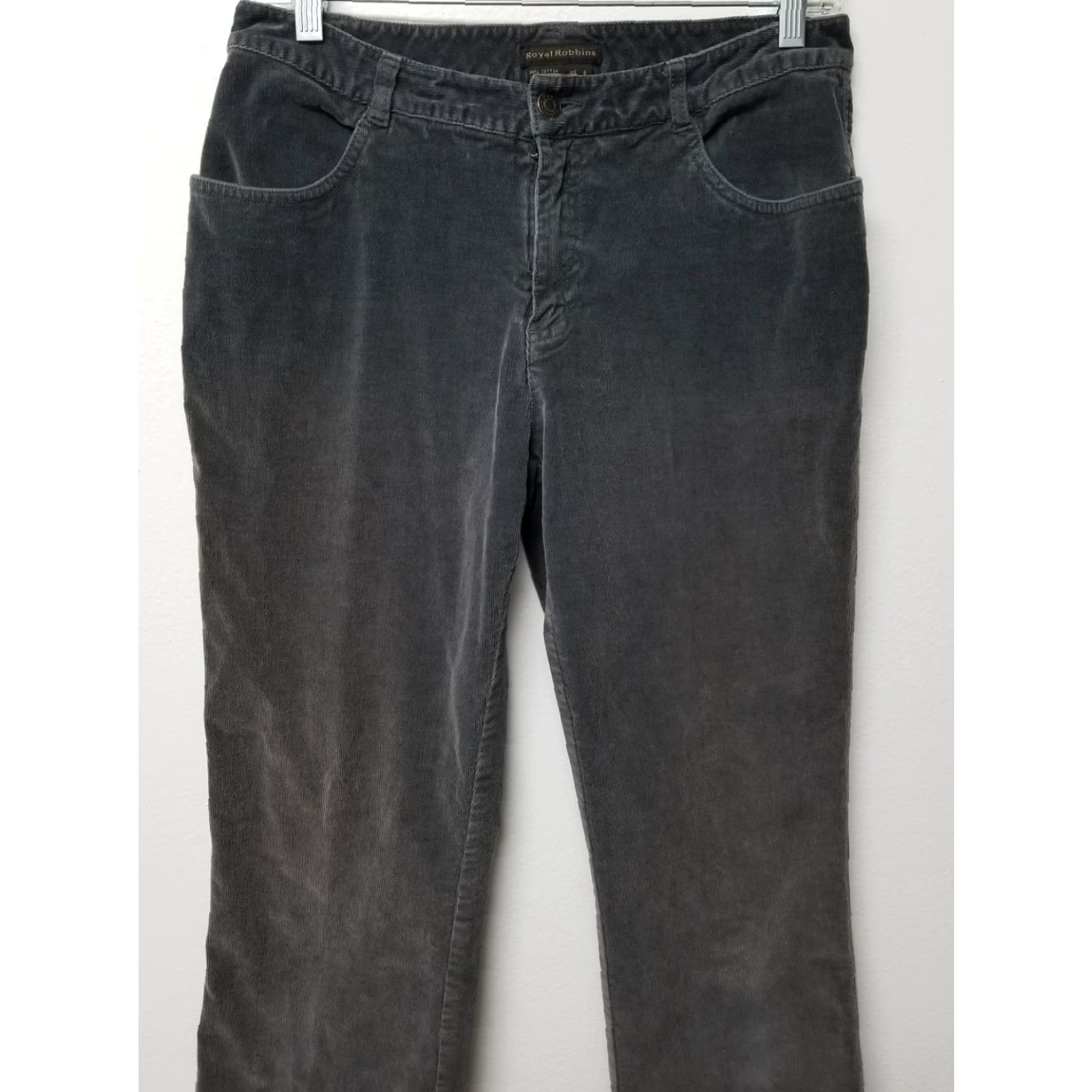Royal Robbins VINTAGE Royal Robbins Gray Corduroy Pants 8 Career Office Fashion Women Corduroys 31 inch Inseam Womens Size 30" / US 8 / IT 44 - 2 Thumbnail