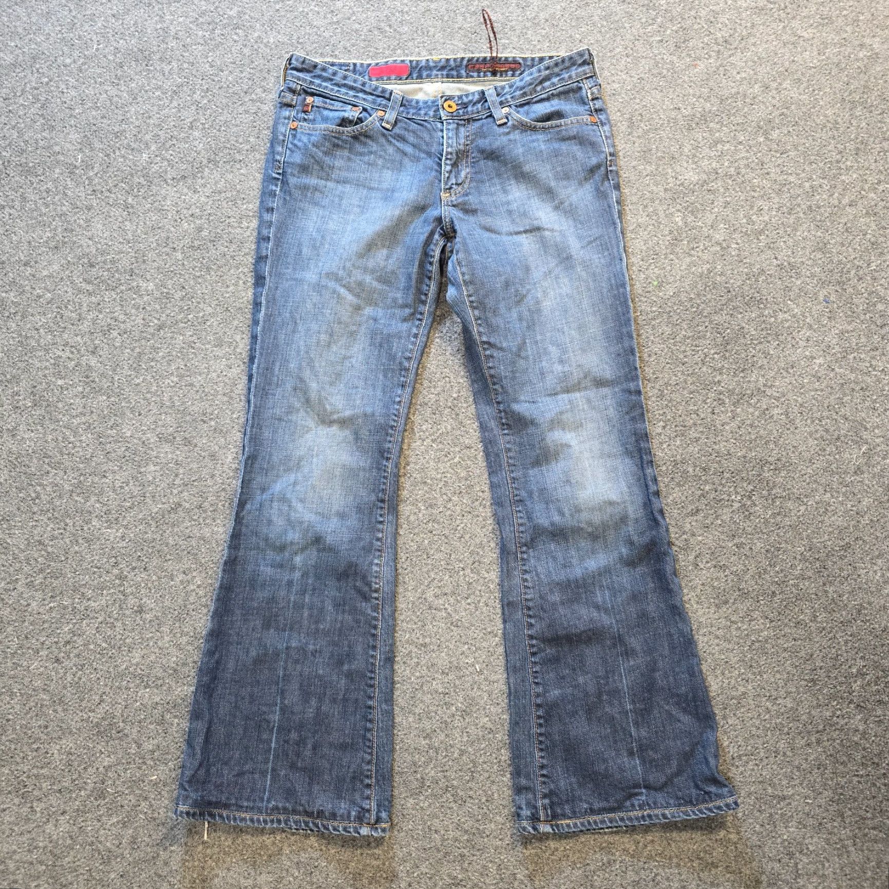 Vintage AG Adriano Goldschmied Jeans Womens 29 Blue High Rise Slim Flare Denim 5-Pocket Casual Womens Size 29" - 2 Thumbnail