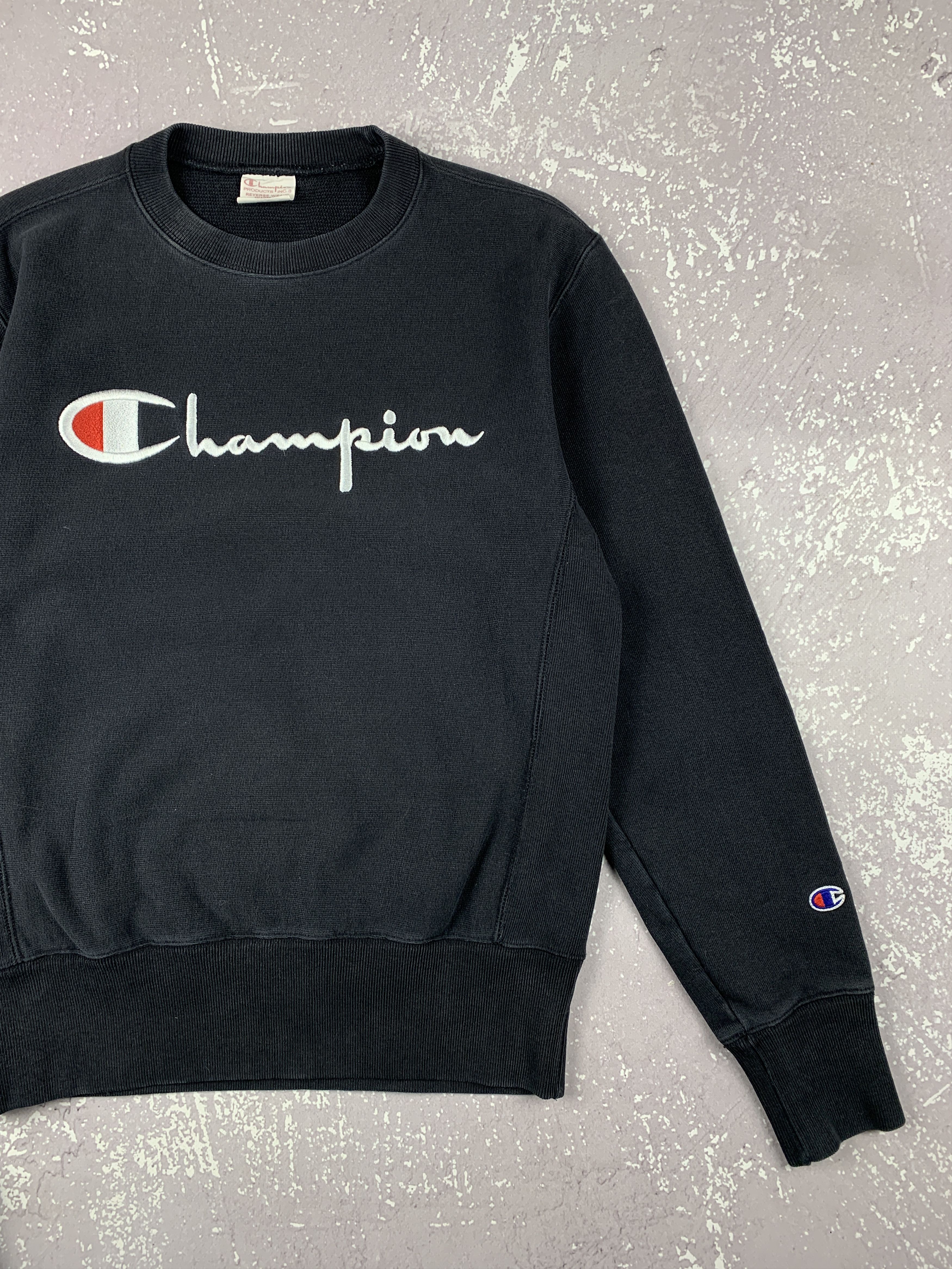 Champion × Vintage 90s Champion Reverse Weave Emboroidered Logo Sweatshirt Size US M / EU 48-50 / 2 - 2 Thumbnail