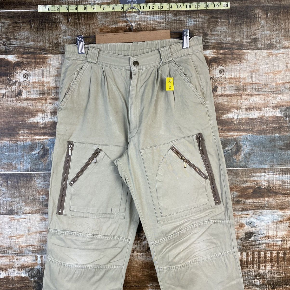 Japanese Brand DL Caral Beige Cargo Multipocket Pants #C1132 Size US 26 / EU 42 - 2 Thumbnail