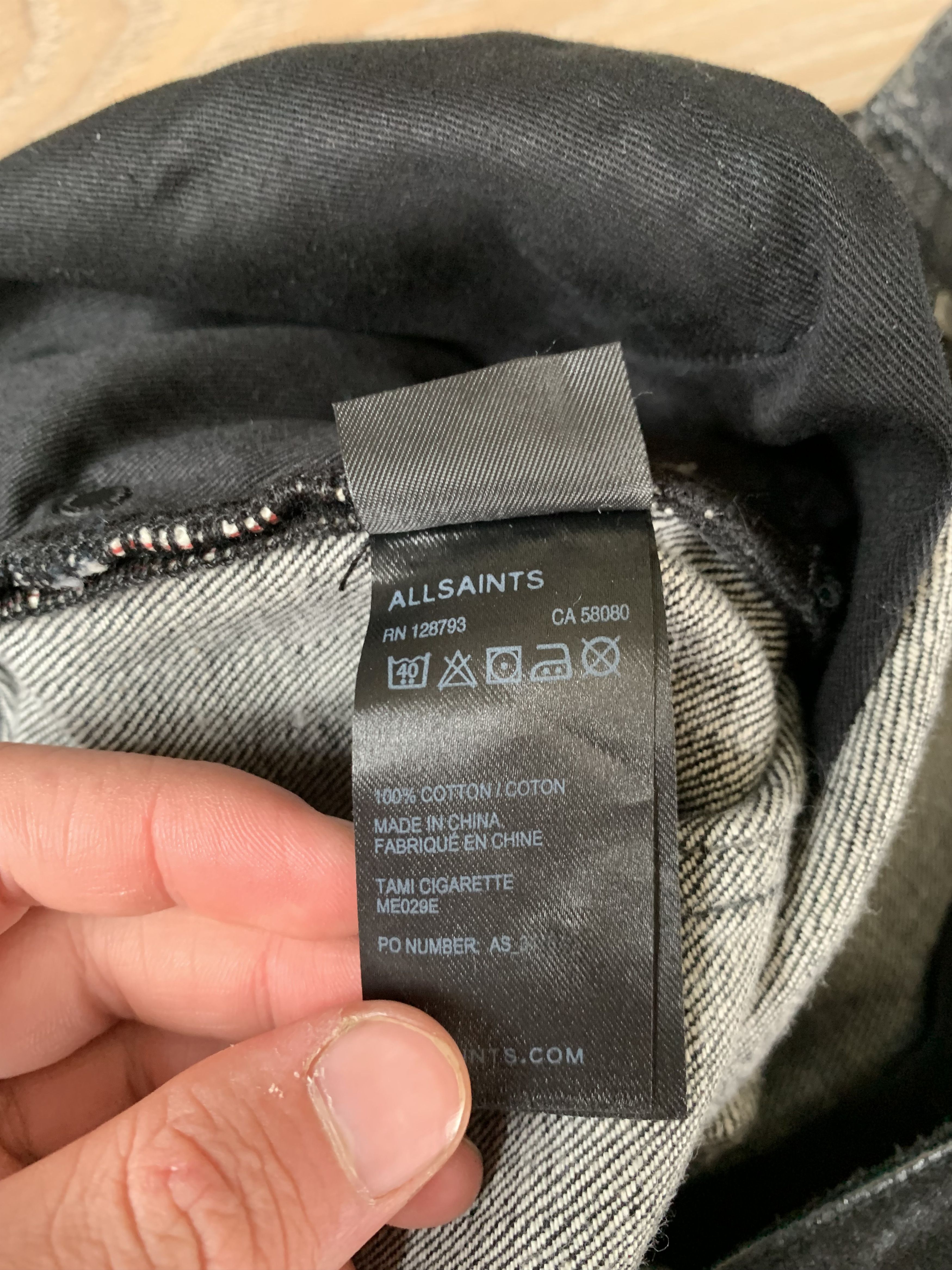 Allsaints × Japanese Brand AllSaints NWT Cigarette Skinny Fit Stretch Jeans Size US 28 / EU 44 - 9 Thumbnail