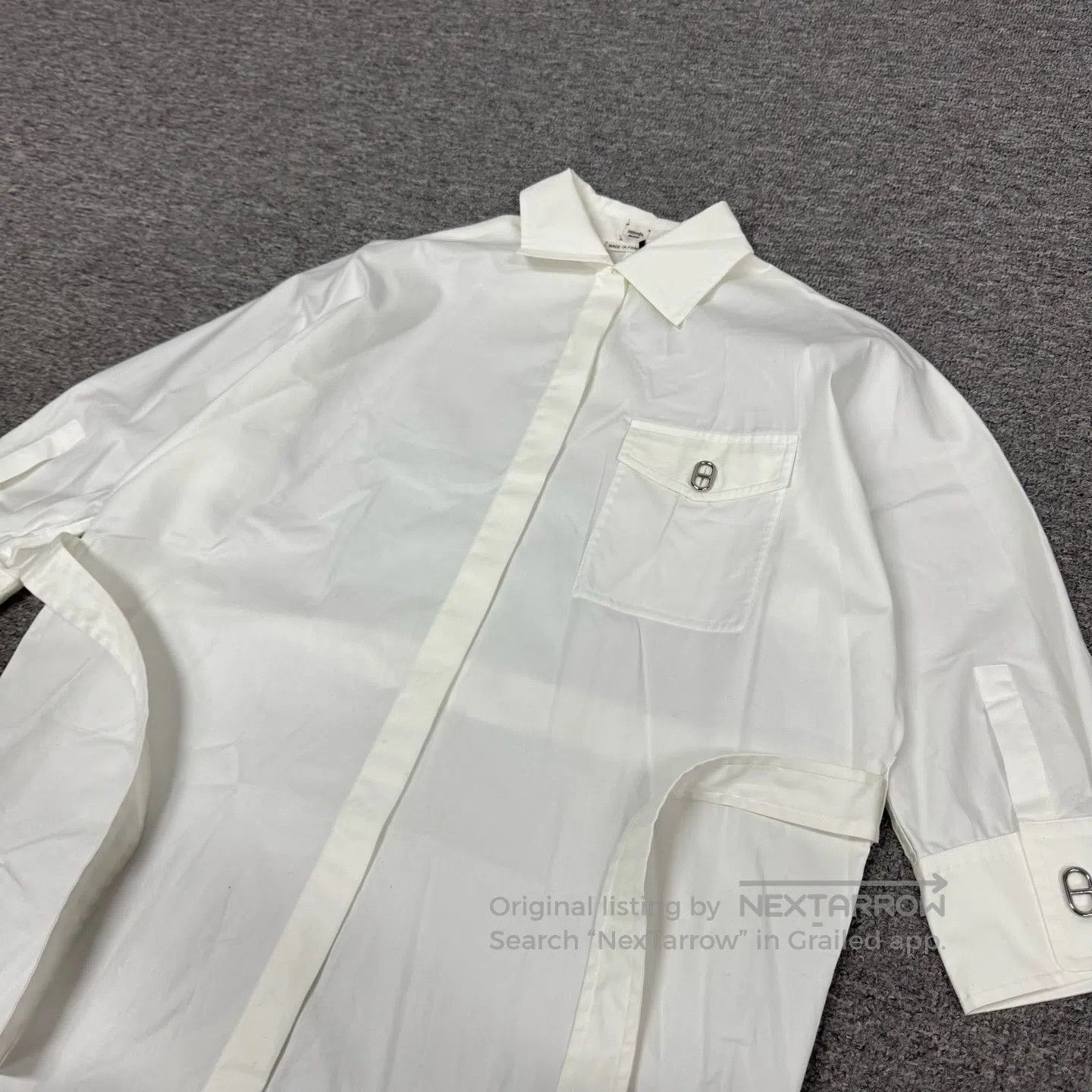 Hermes Hermes size 34 Pig-nose button shirt dress| Size S / US 4 / IT 40 - 4 Thumbnail