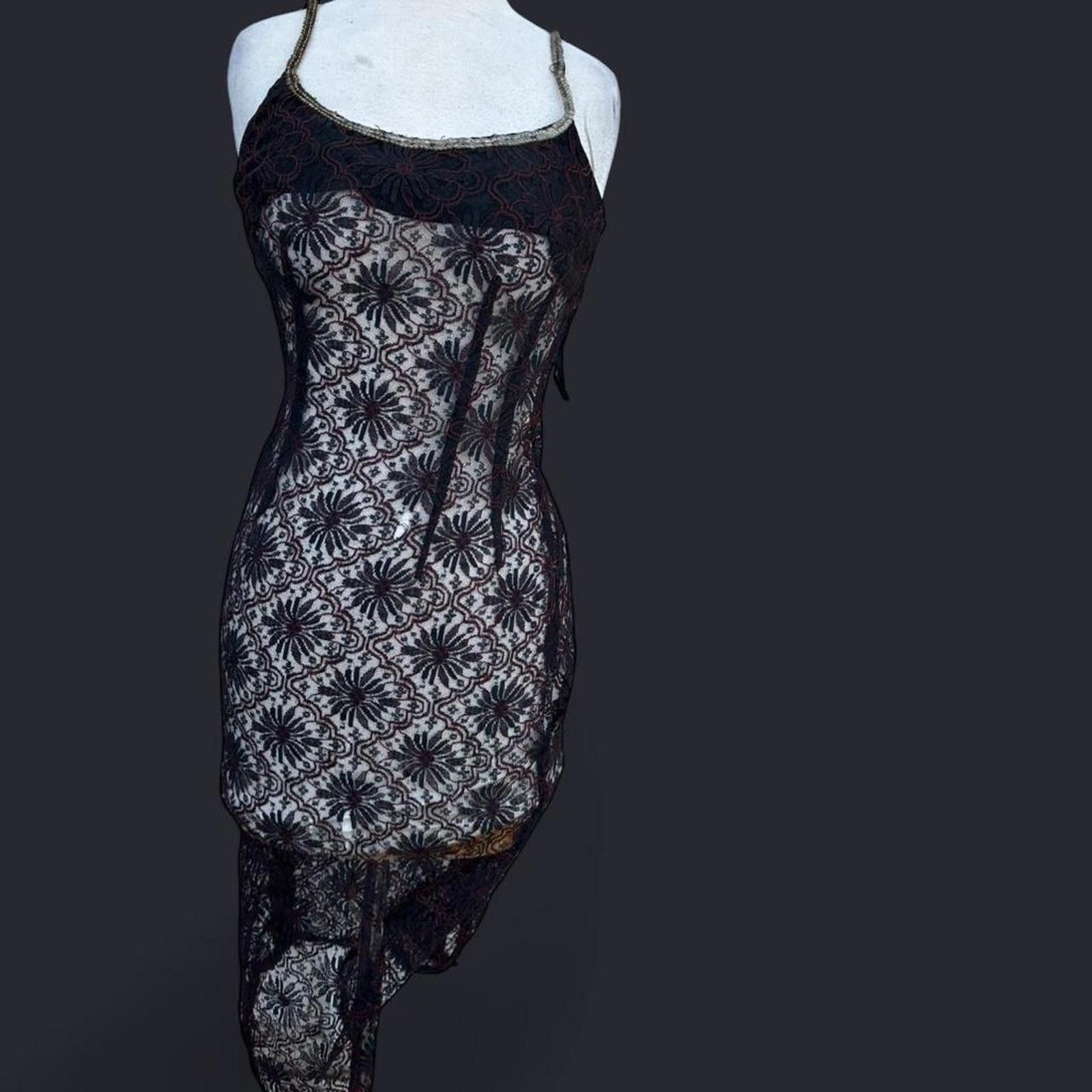 Other Black and red lace with straps #gothic #fairy Size ONE SIZE - 1 Thumbnail
