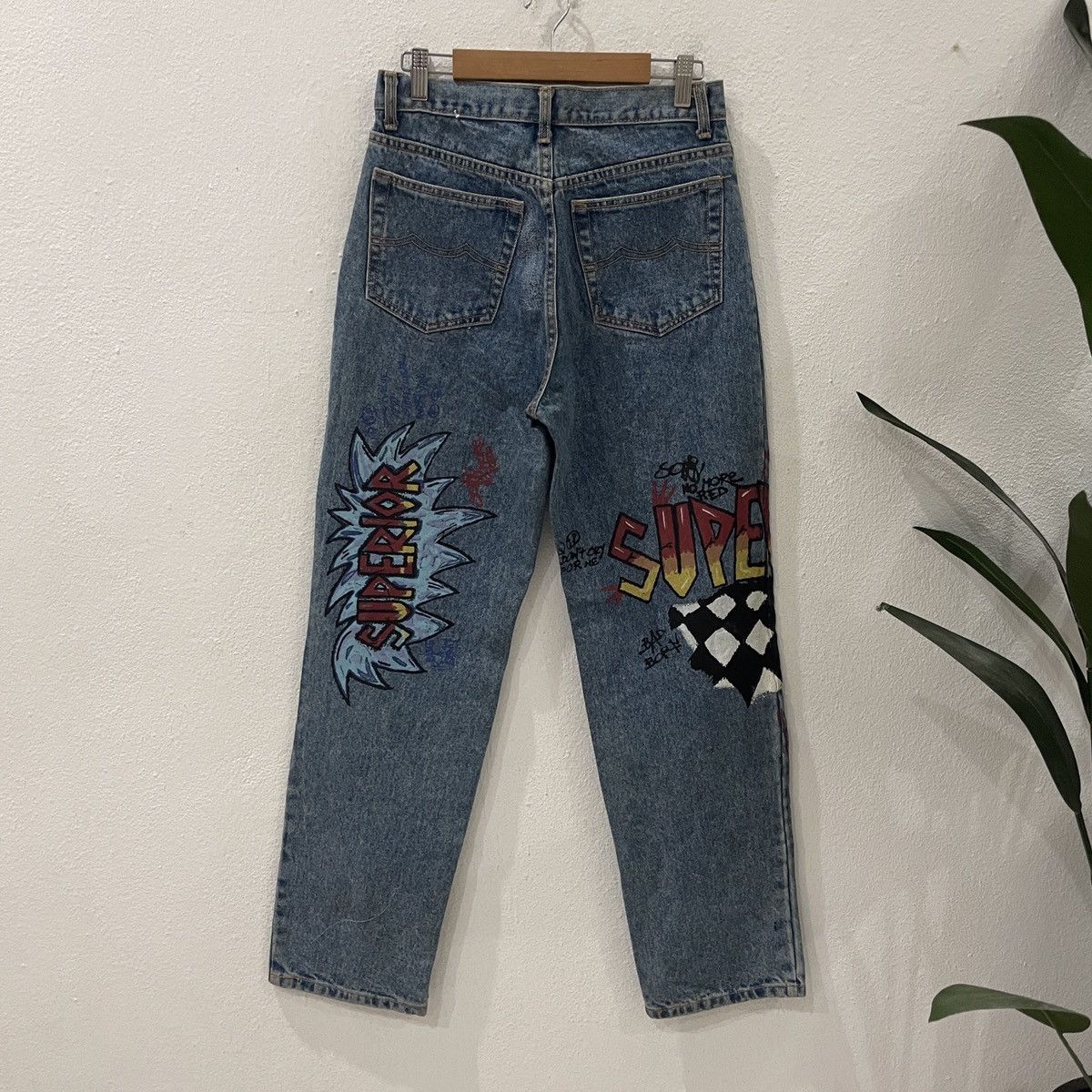 Japanese Brand Vintage Superior Skate Denim Jeans Size US 28 / EU 44 - 7 Thumbnail