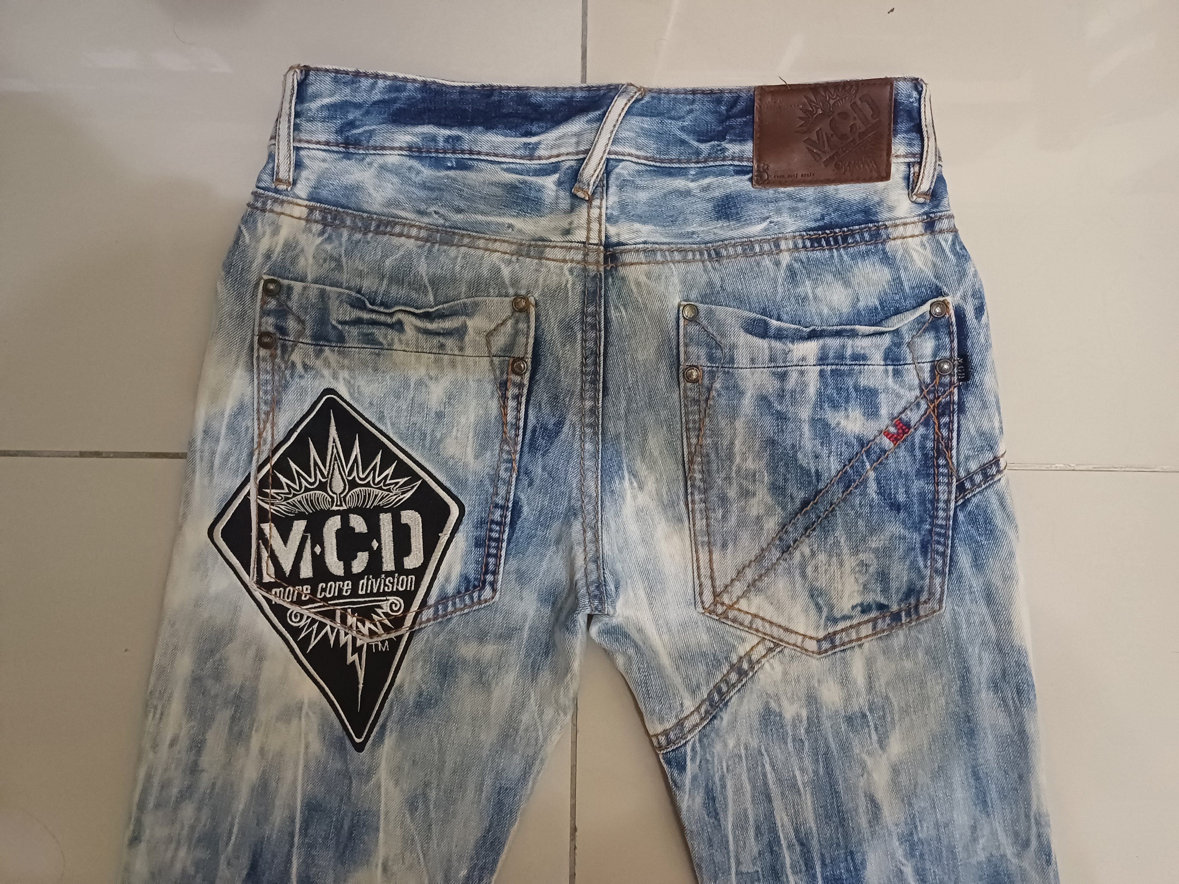 Seditionaries Crazy acid wash jeans Punk Goth Distressed MCD Jeans Size US 30 / EU 46 - 4 Thumbnail