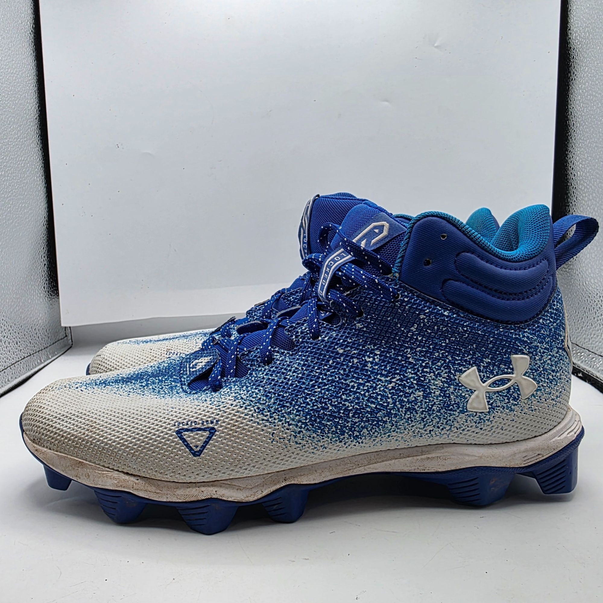 Under Armour Under Armour Spotlight Franchise 2.0 Mens Size 10.5 Blue Whi Size US 10.5 / EU 43-44 - 13 Thumbnail