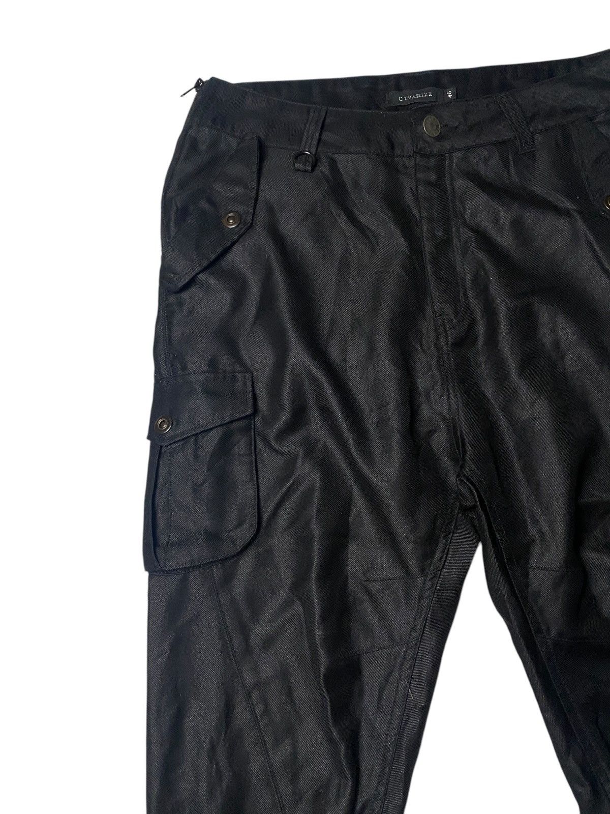 If Six Was Nine 2000's Civarize Waxed Zip Shorts Size US 31 - 5 Thumbnail