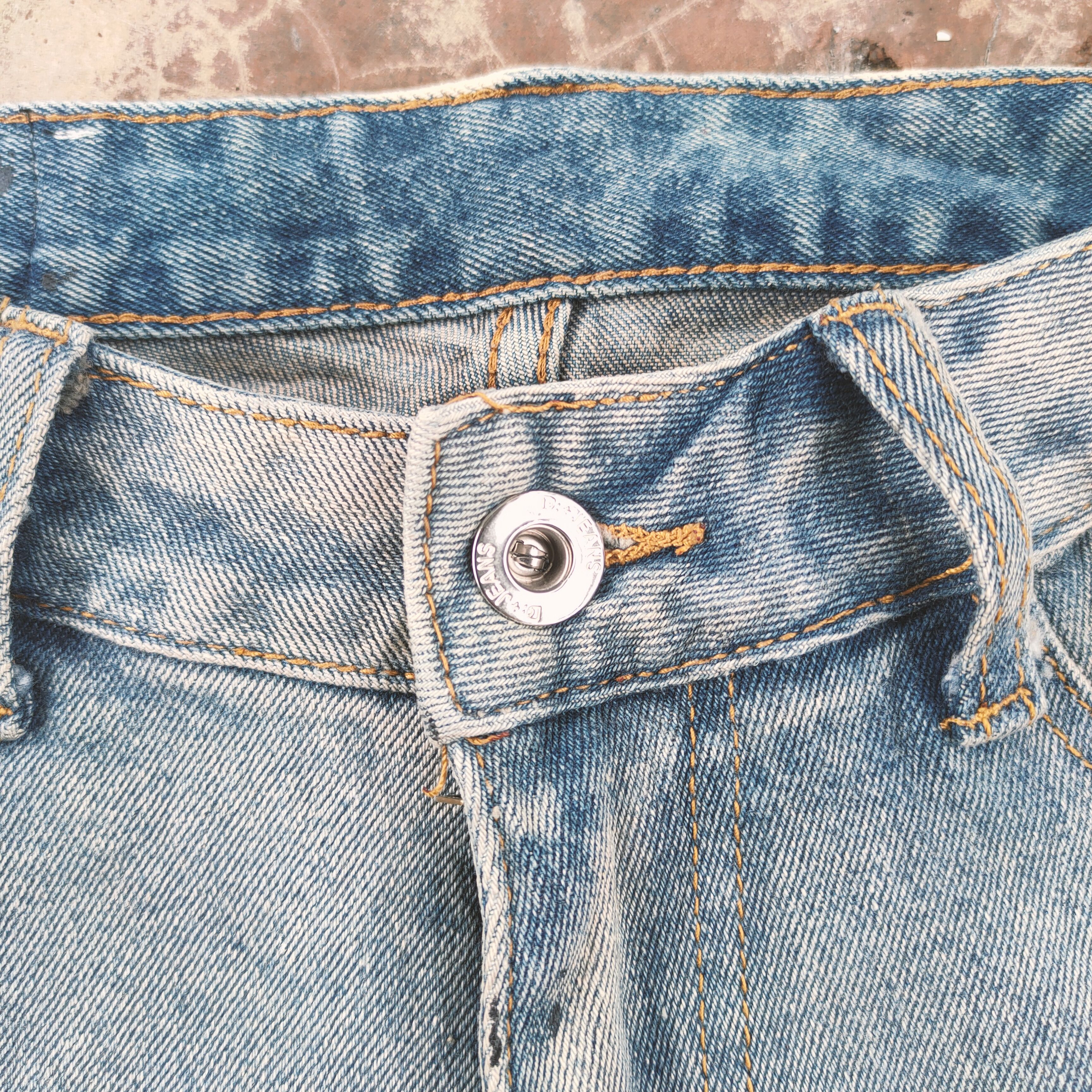 Japanese Brand Vintage japanese skinny faded distressed jeans denim pants Size US 29 - 5 Thumbnail