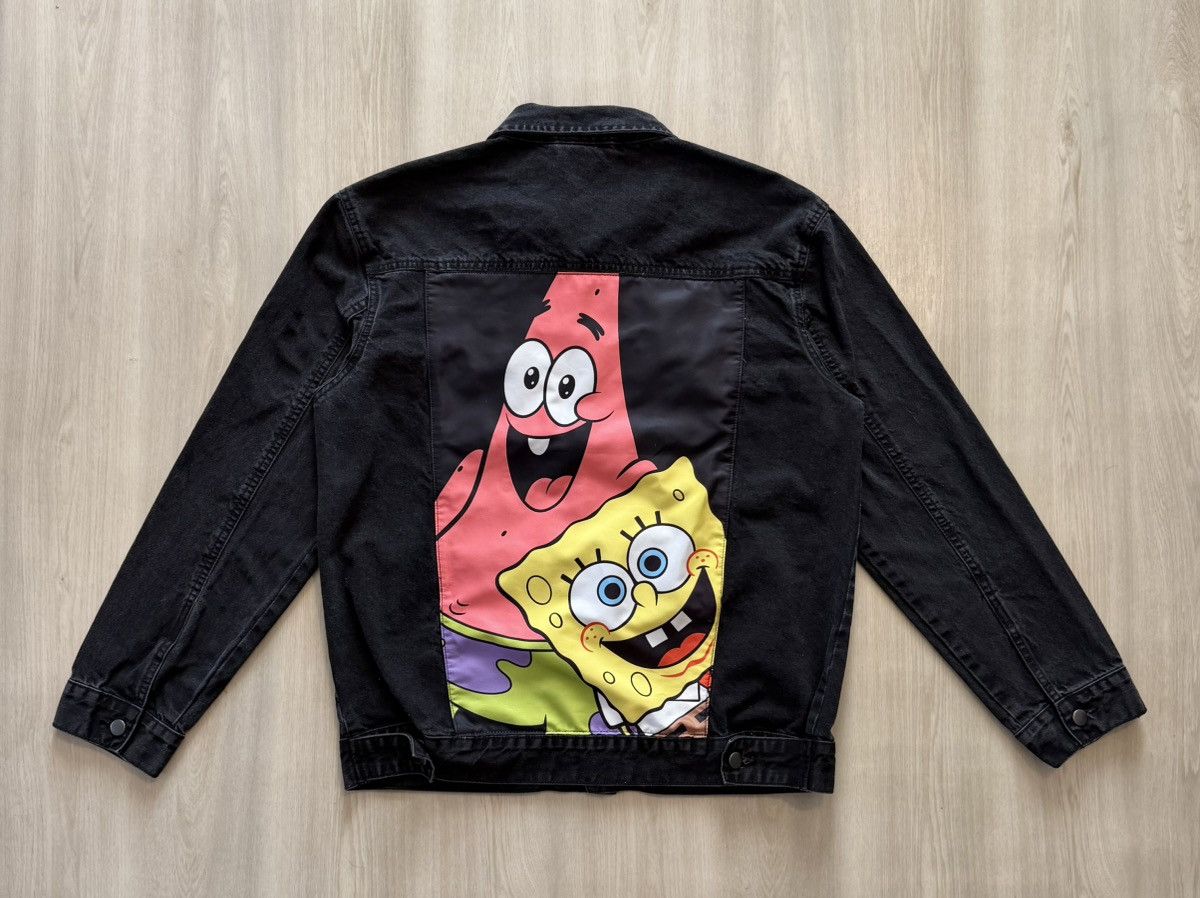 Nickelodeon Nickelodeon Spongebob Patrick Black Trucker Denim Jacket XL Size US XL / EU 56 / 4 - 1 Thumbnail