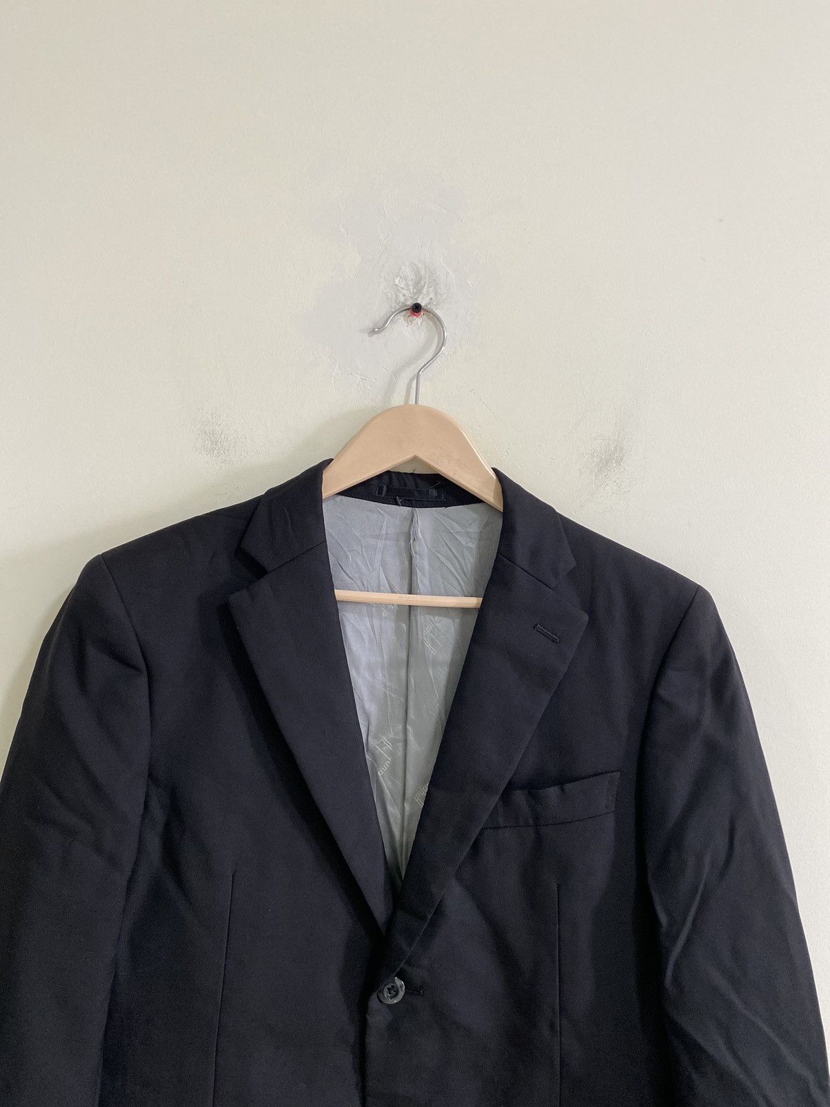 Alfred Dunhill Dunhill Black Blazer Custom Made in Japan Size 42R - 2 Thumbnail