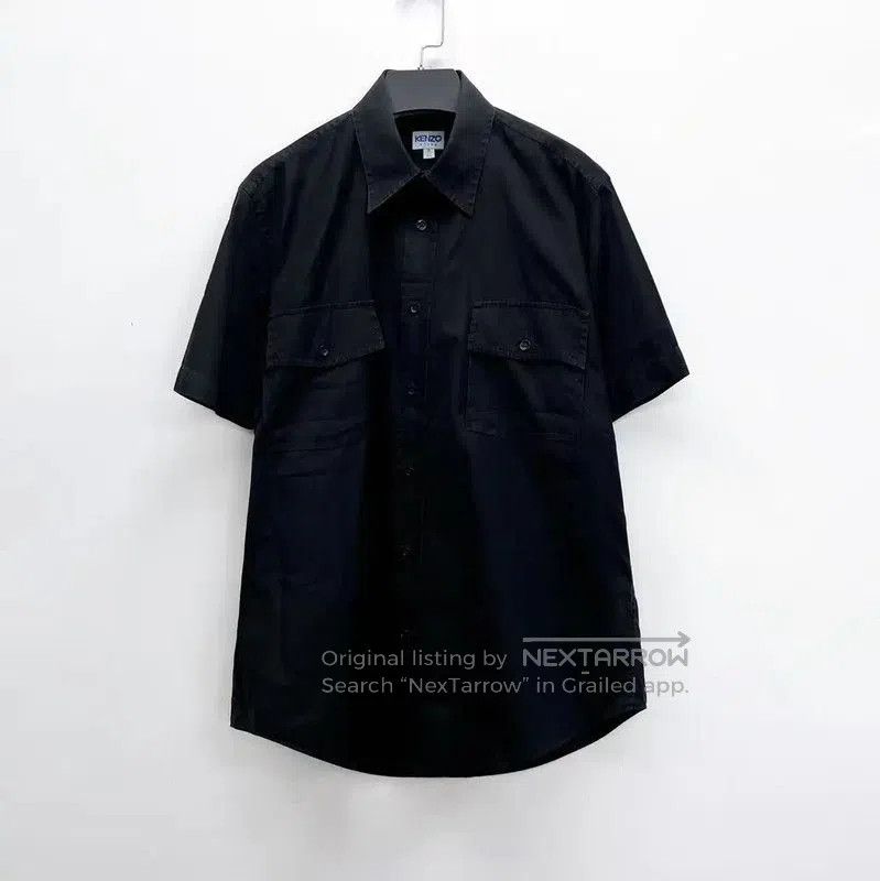 Kenzo KENZO Black Short Sleeve Cotton Shirt . Size US M / EU 48-50 / 2 - 1 Thumbnail