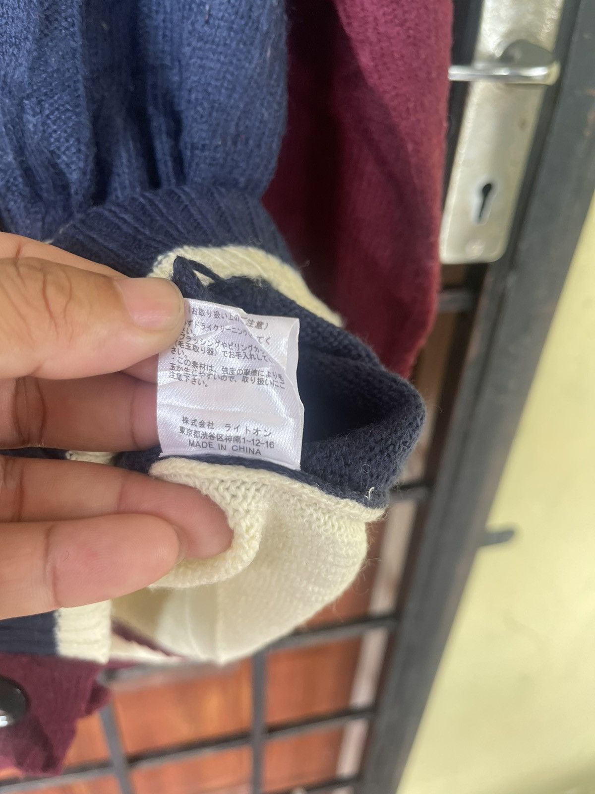 Aran Sweater Market × Japanese Brand Rare design BACK NUMBER KNIT SWEATER Size US XL / EU 56 / 4 - 11 Thumbnail