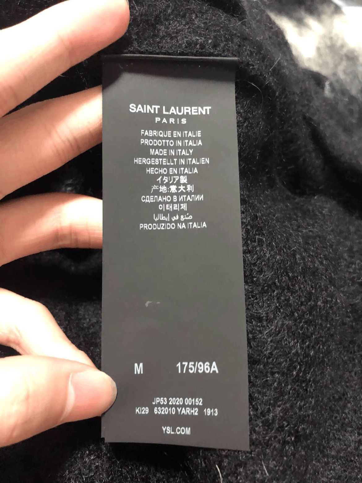 Saint Laurent Paris Saint Laurent Paris 20AW Mohair Knitwear Sweater-2508 Size US M / EU 48-50 / 2 - 7 Thumbnail