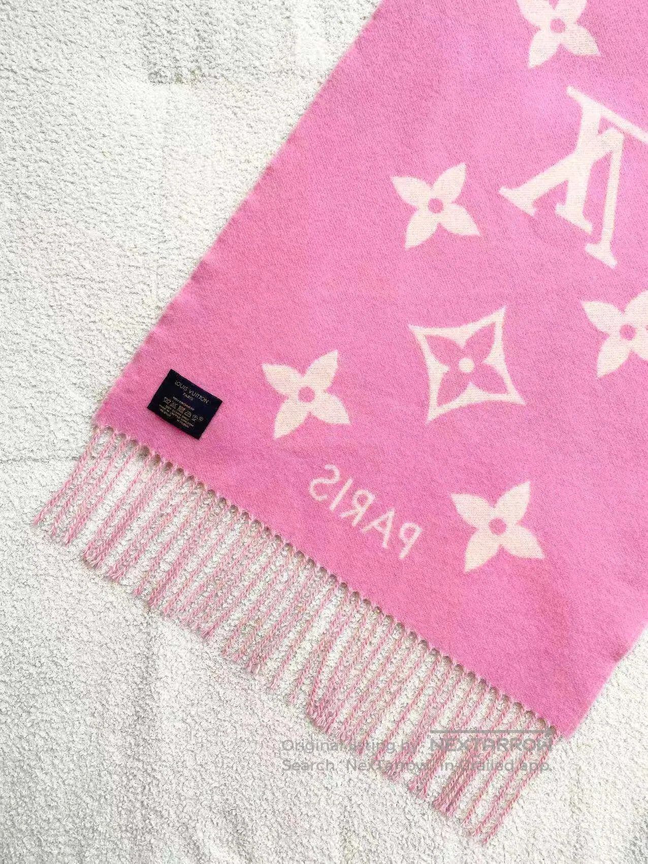 Louis Vuitton Louis Vuitton Reversible cashmere fringed scarf| Size ONE SIZE - 3 Thumbnail
