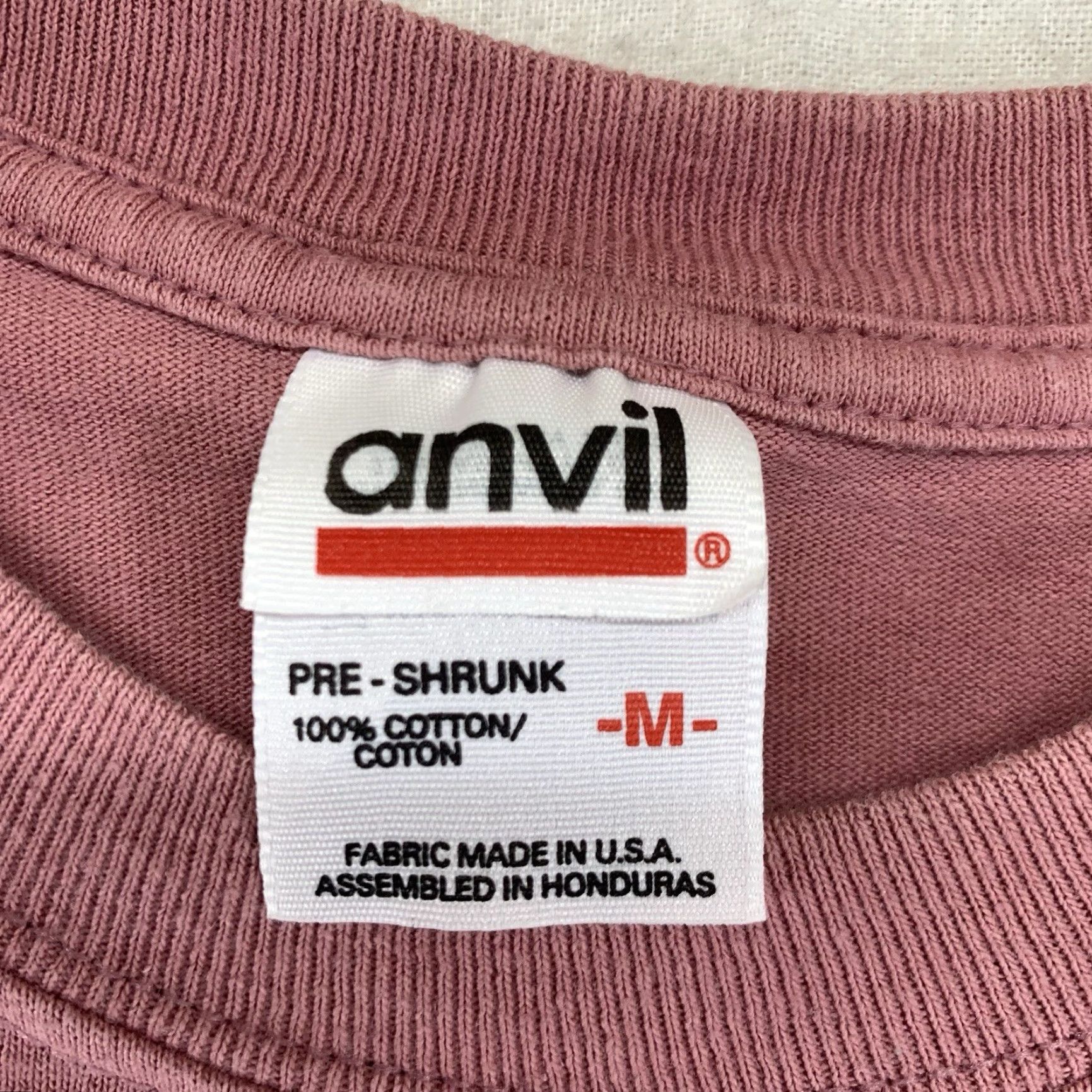 Anvil VINTAGE Anvil Horseback T-Shirt Graphic Print Red Medium 2001 Shawnee National Forest Nature Unisex Size US M / EU 48-50 / 2 - 6 Thumbnail