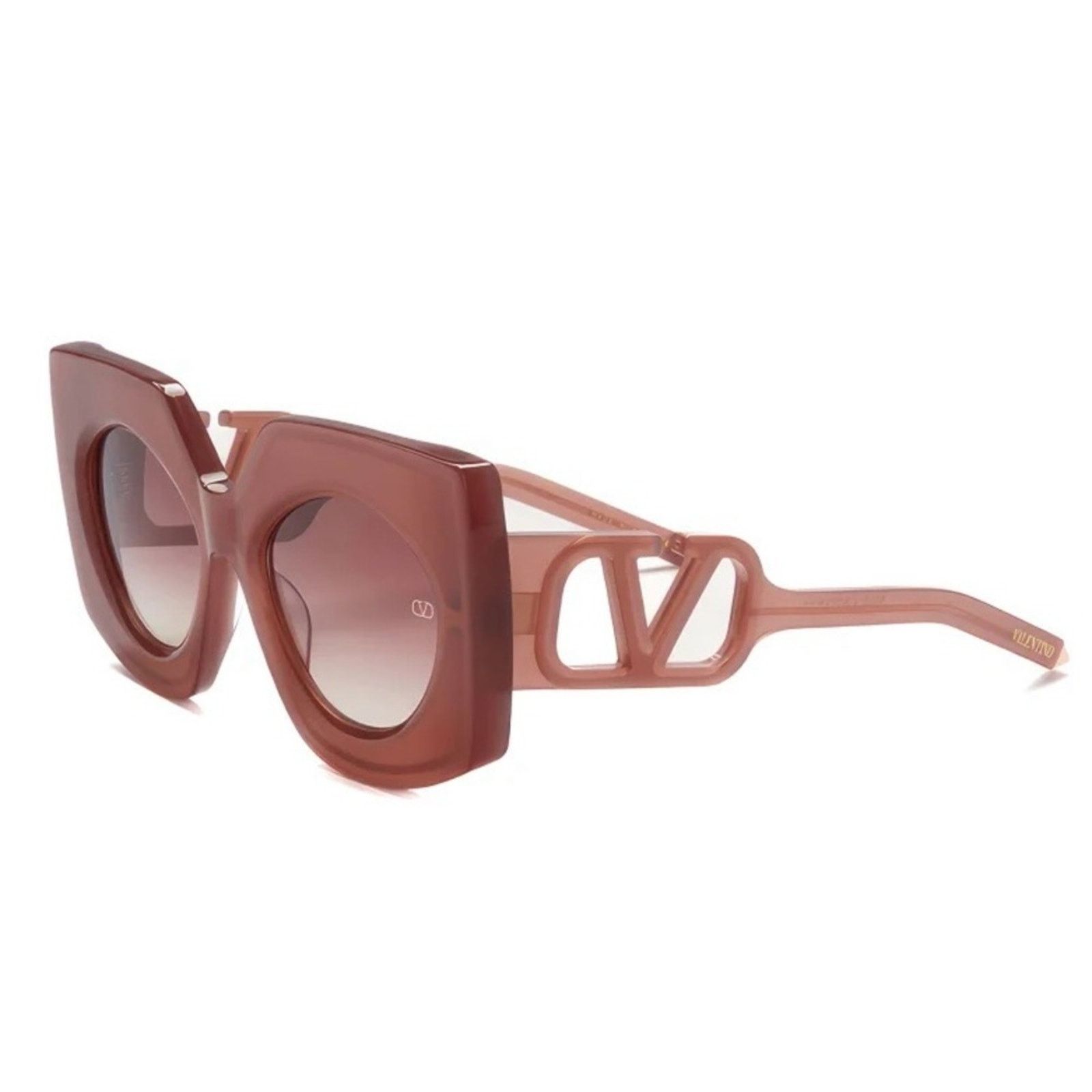 New! Valentino V SOUL VLS 127B Brown Sunglasses, Authentic