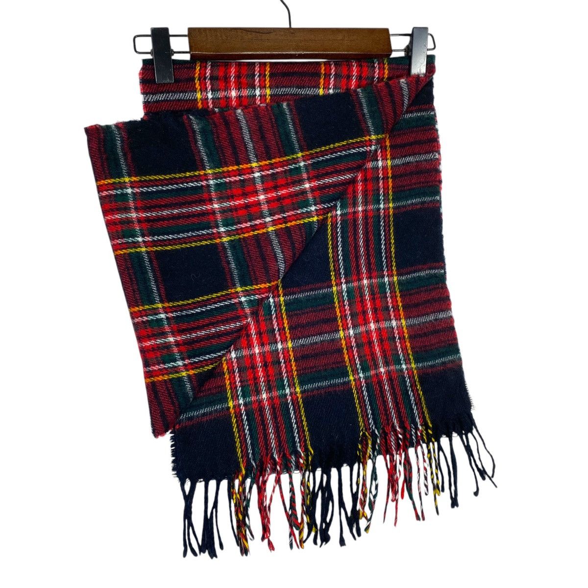 Burberry × Vintage Vintage Burberrys Nova Checked Red Light Scarf Muffler Size ONE SIZE - 6 Thumbnail