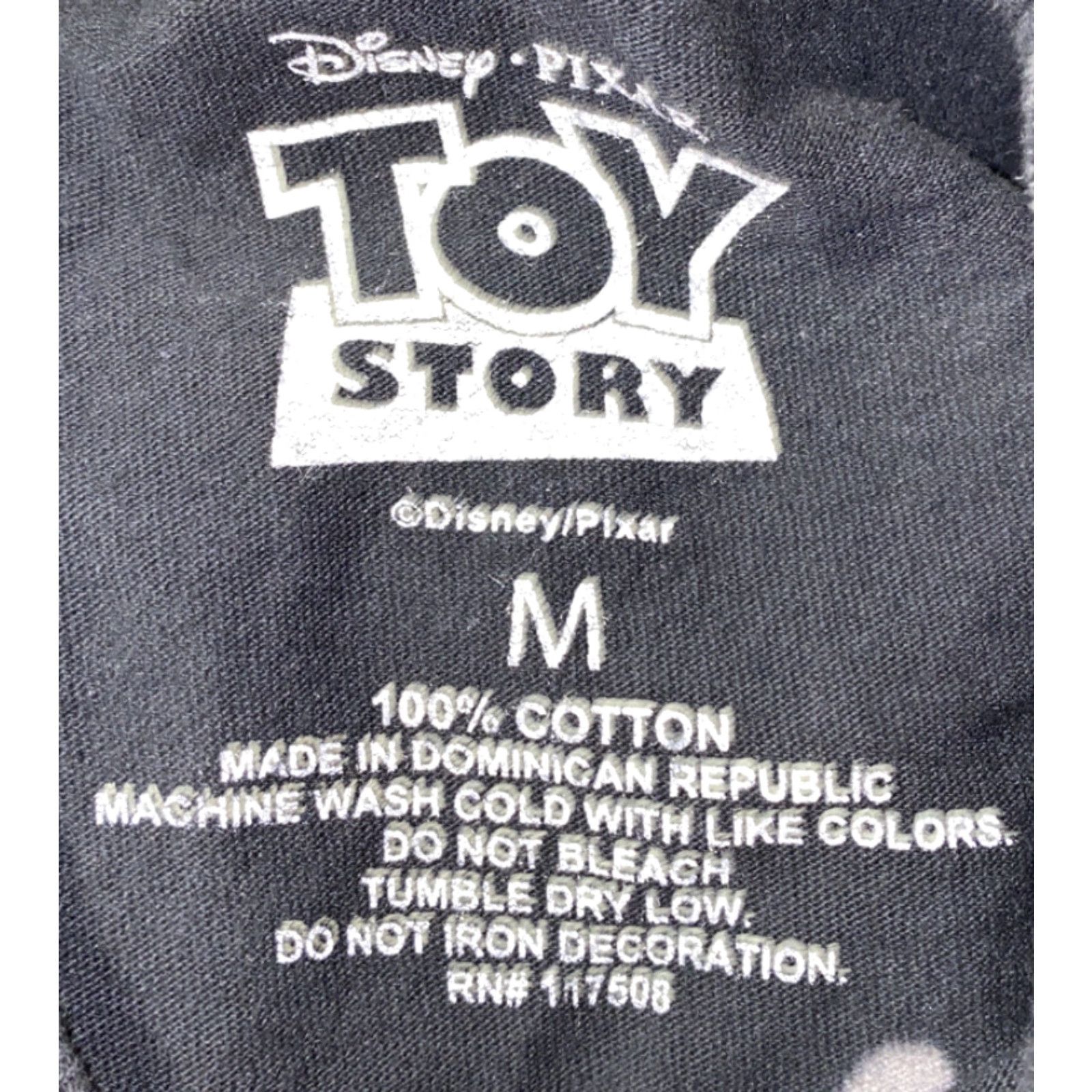 Disney Disney Toy Story Mens Black Short Sleeve T-Shirt M Graphic Woody Buzz Lightyear Cotton Regular Size M Size US M / EU 48-50 / 2 - 4 Thumbnail