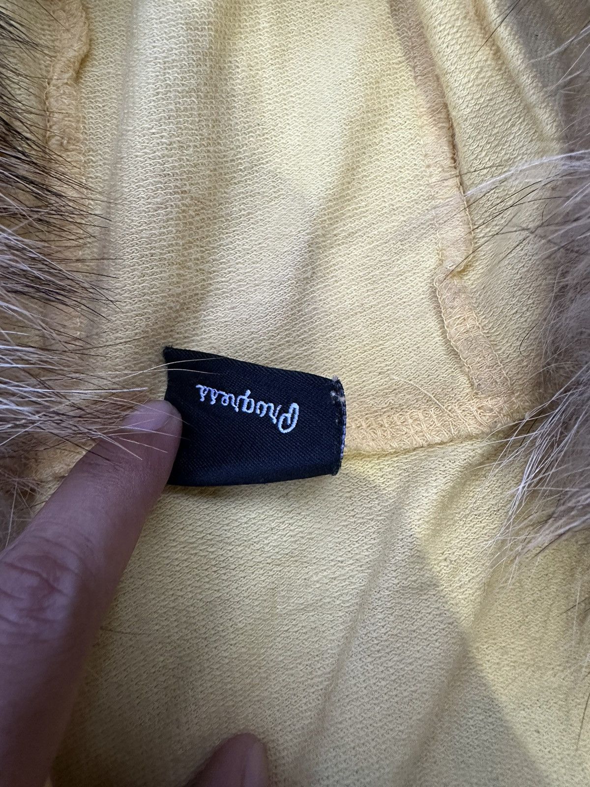 If Six Was Nine RADIC CREATION YELLOW FUR ZIP HOODIE SHORT SLEEVE LGB STYLE Size S / US 4 / IT 40 - 6 Thumbnail