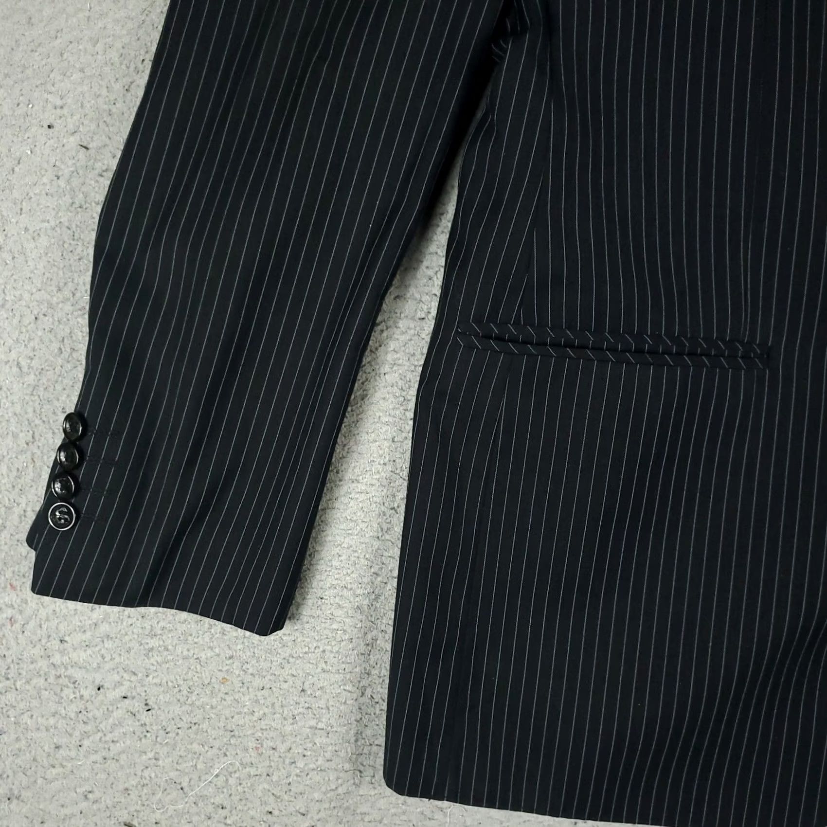 Giorgio Armani Giorgio Armani Jacket Blazer Mens Size 52 Black Fitted Super 180s Wool Italy Size 52R - 3 Thumbnail
