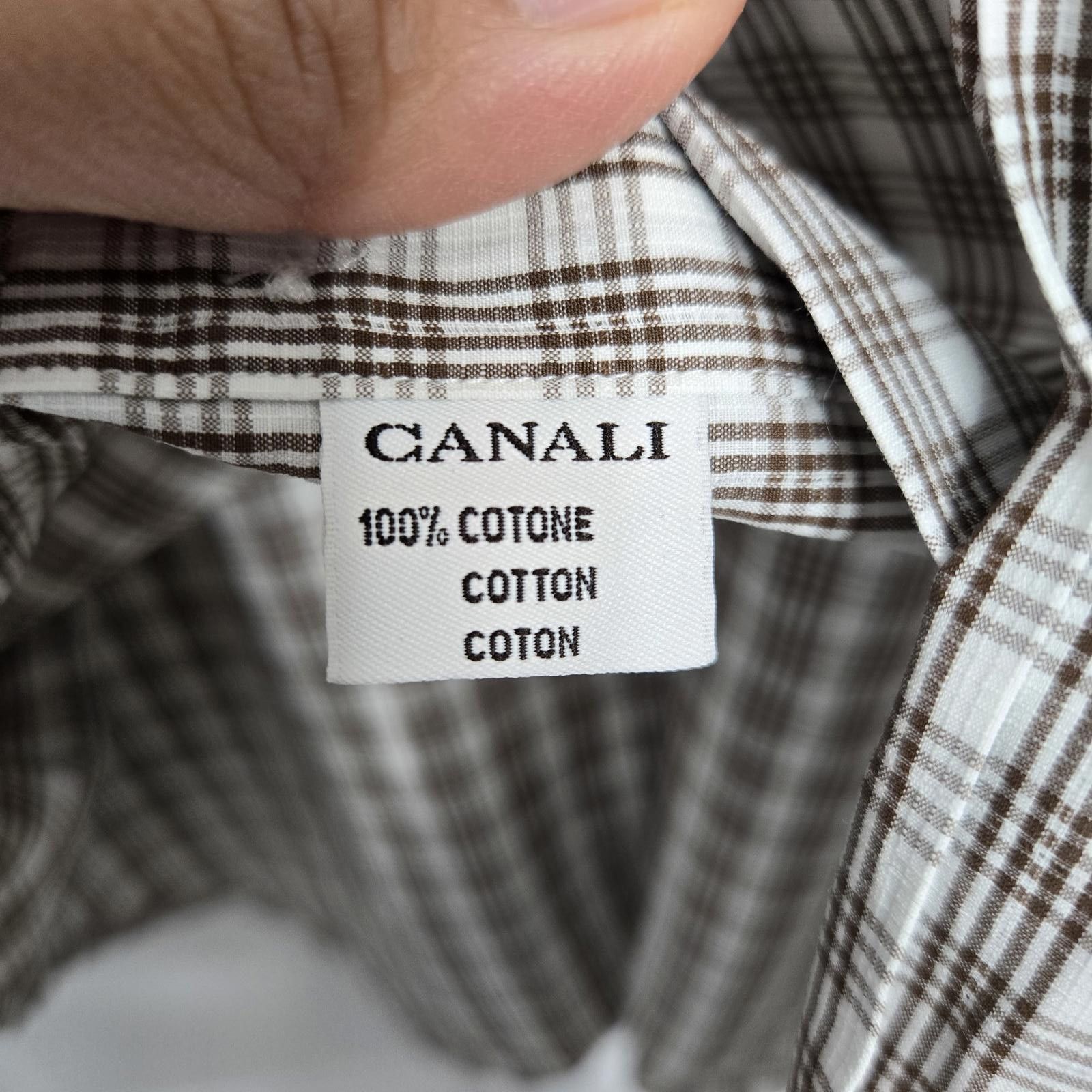 Canali Canali Dress Shirt Size 44R - 3 Thumbnail