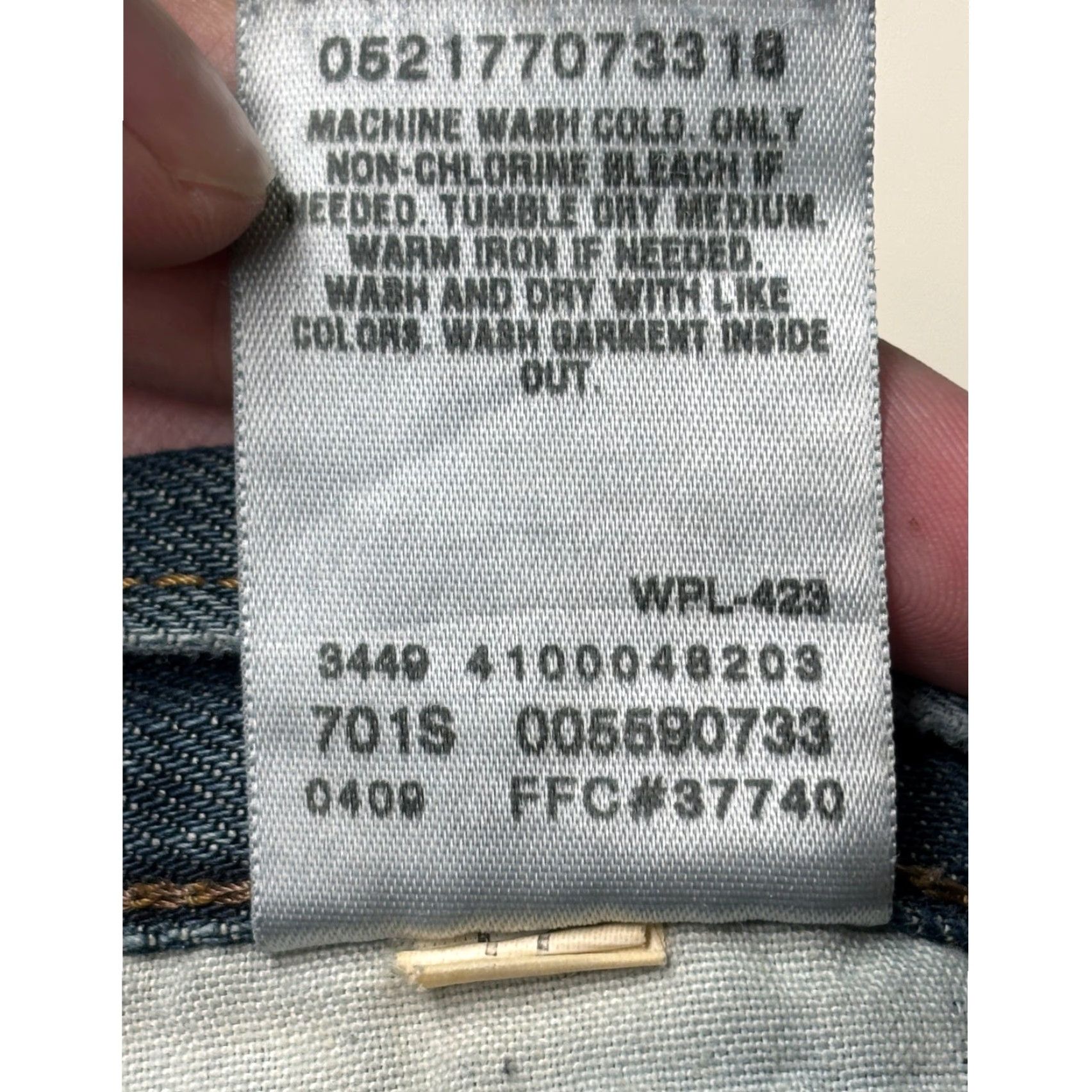 Denime Levi Strauss 559 Relaxed Straight Denim Jeans Men's Blue Cotton W36 L34 Size US 36 / EU 52 - 7 Thumbnail