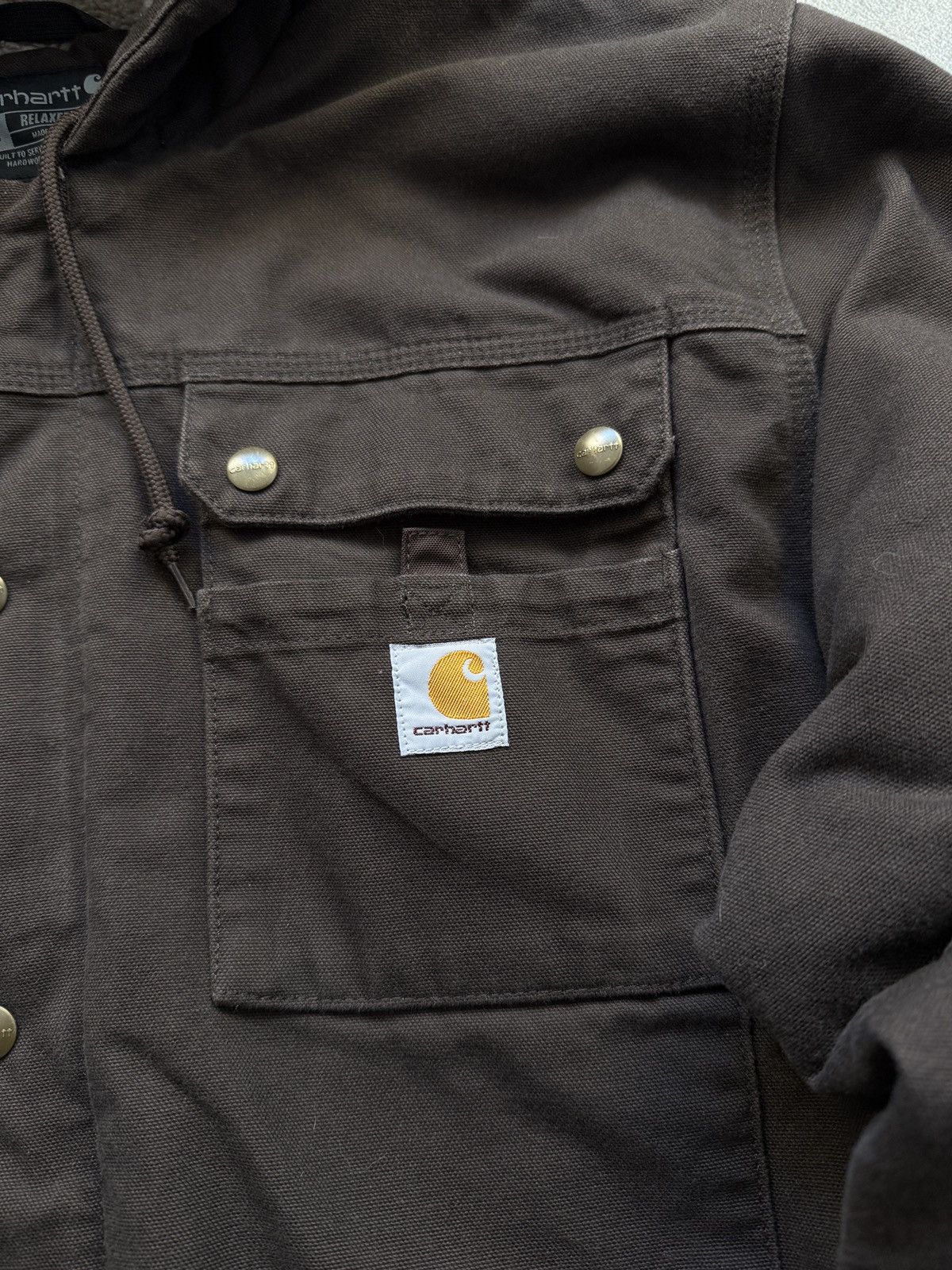 Carhartt Men’s Work Carhartt Jacket Brown Rare Size US XL / EU 56 / 4 - 3 Thumbnail